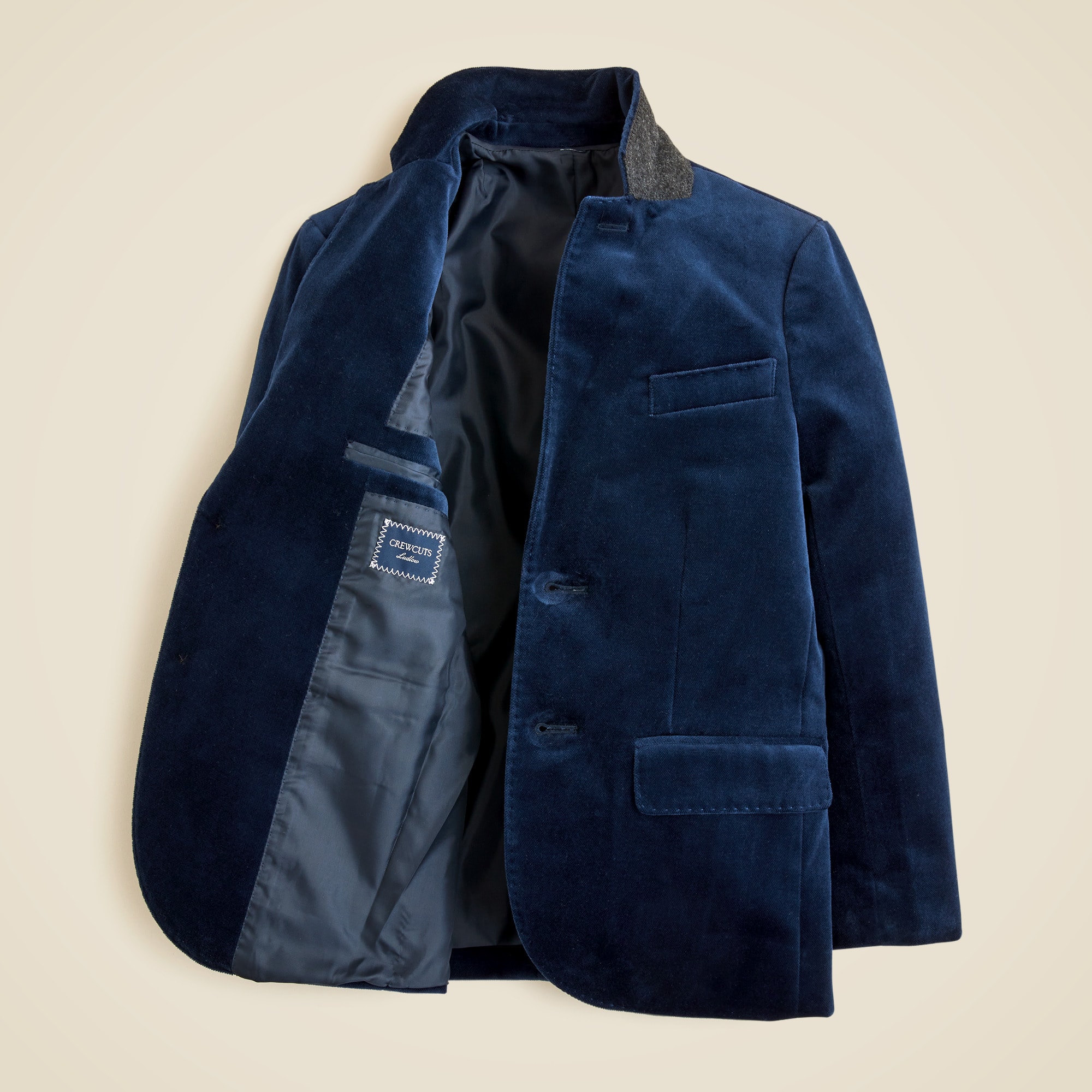 Boys' Ludlow blazer in velvet