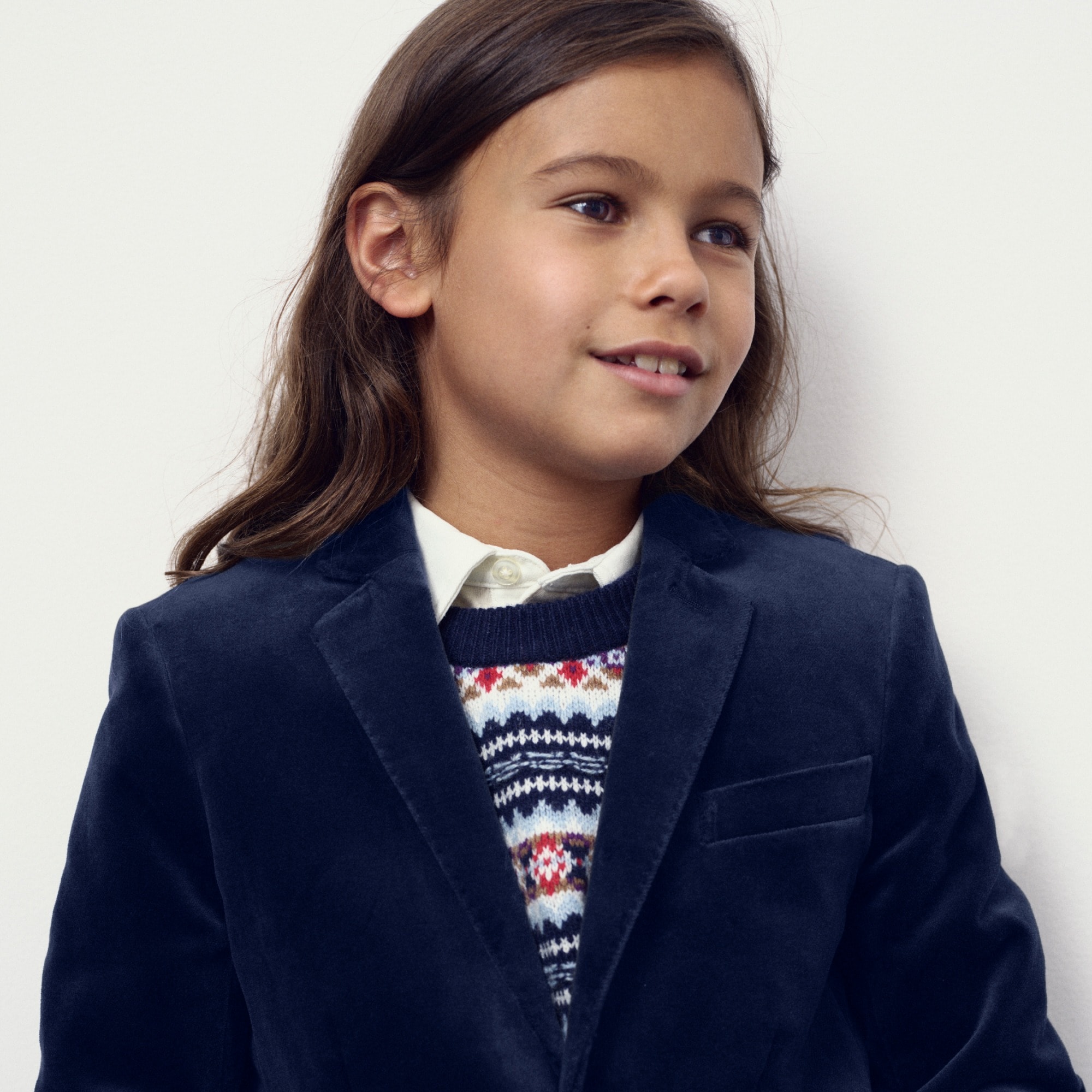 Boys' Ludlow blazer in velvet