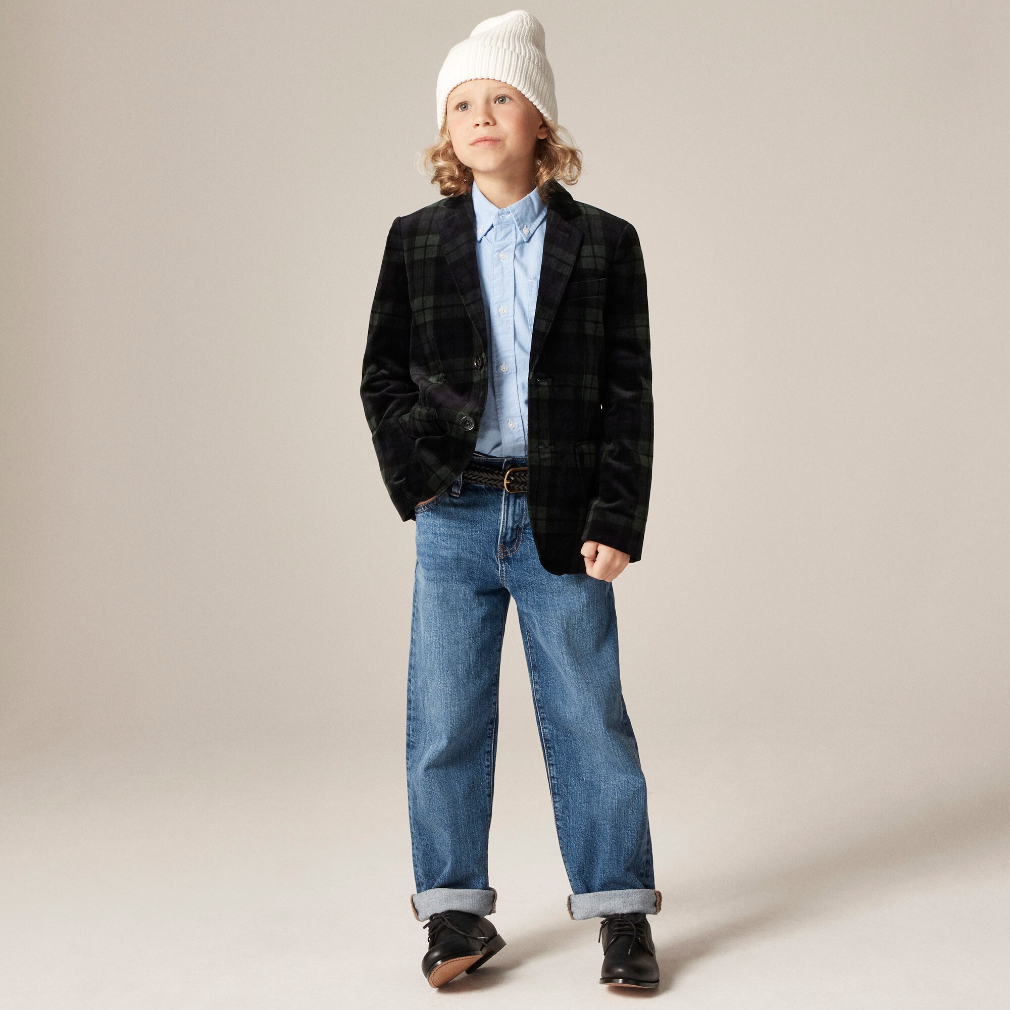  Boys' Ludlow party blazer in velvet