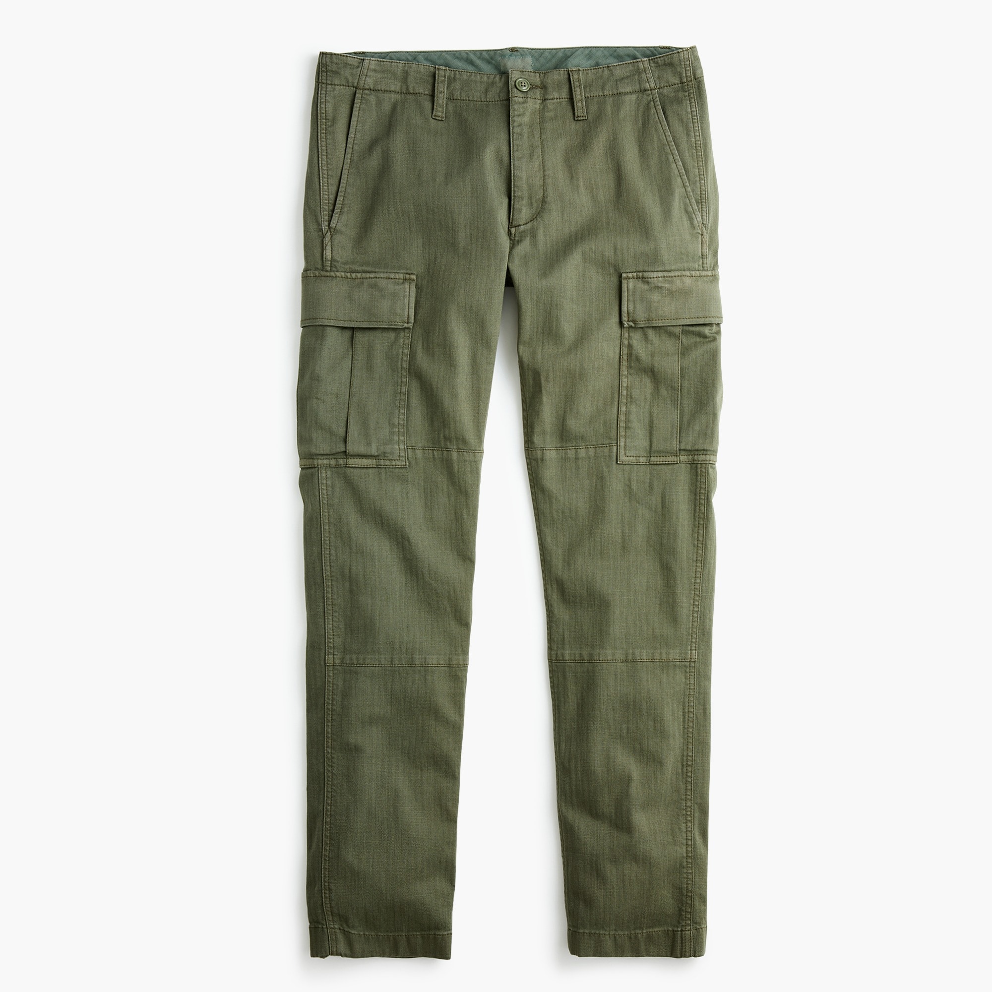 484 Slim-fit stretch cargo pant in garment-dyed herringbone
