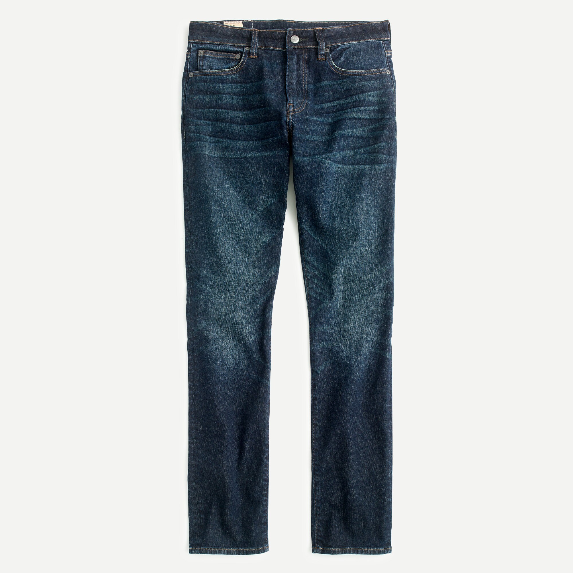 484 Slim-fit jean in stretch dark worn in Japanese denim