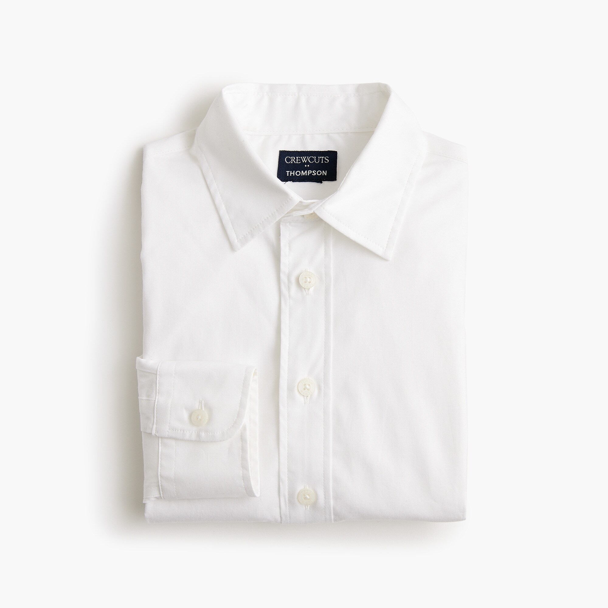 j crew thompson dress shirt Boys' Long-Sleeve Flex Thompson Shirt (White, Size 6-7) J.Crew Factory