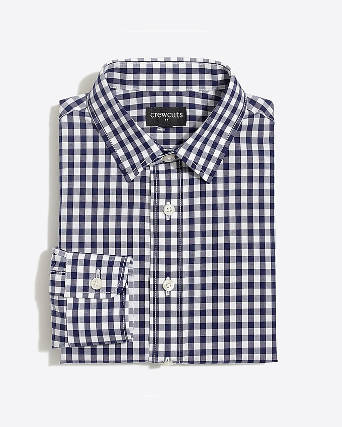 factory: boys&apos; long-sleeve flex thompson patterned shirt for boys, right side, view zoomed