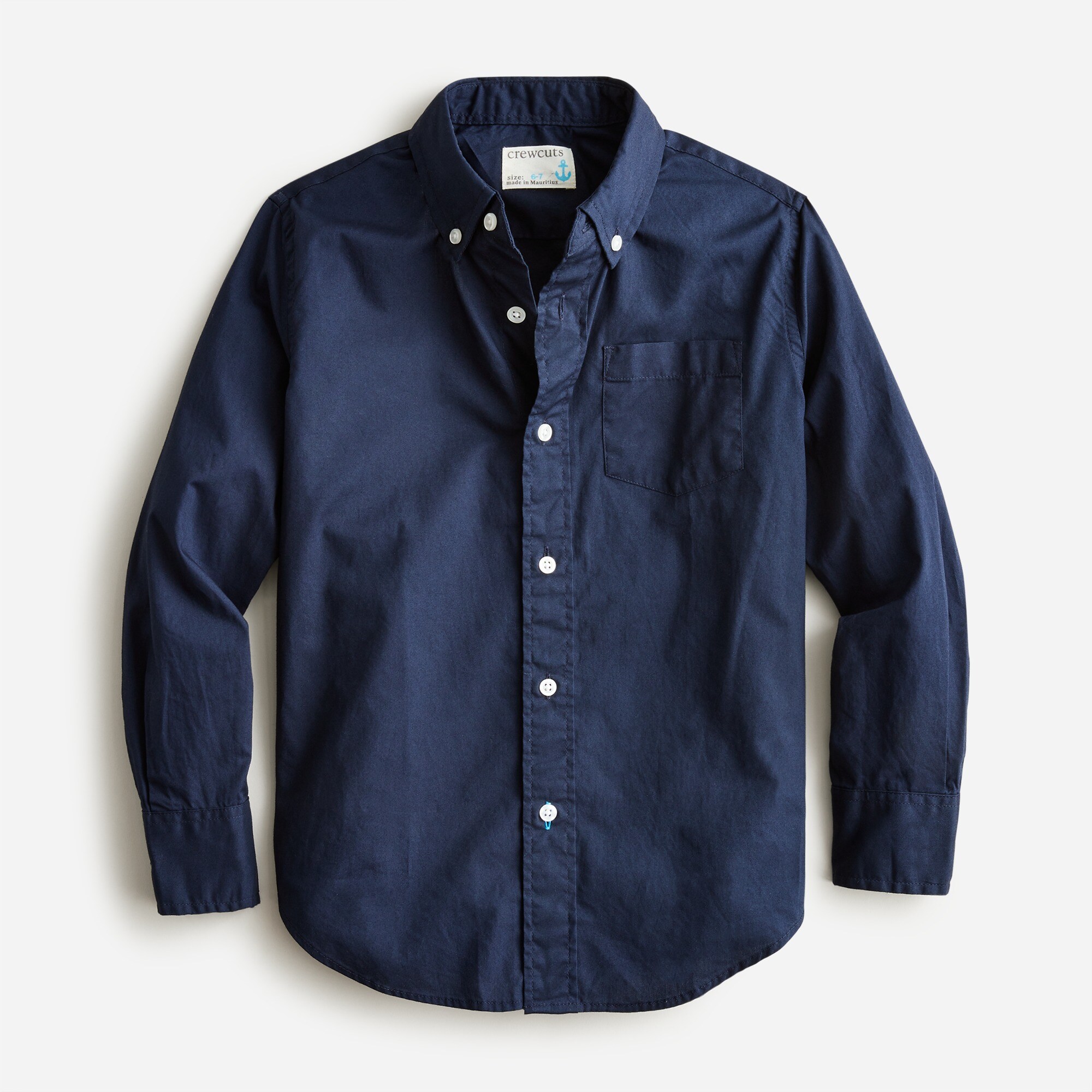 Kids' Secret Wash shirt in poplin