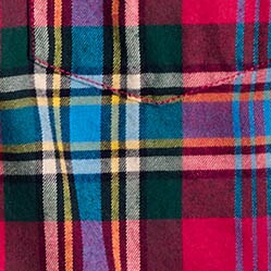 Flannel shirt BERRY BLUE GREEN factory: flannel shirt for women