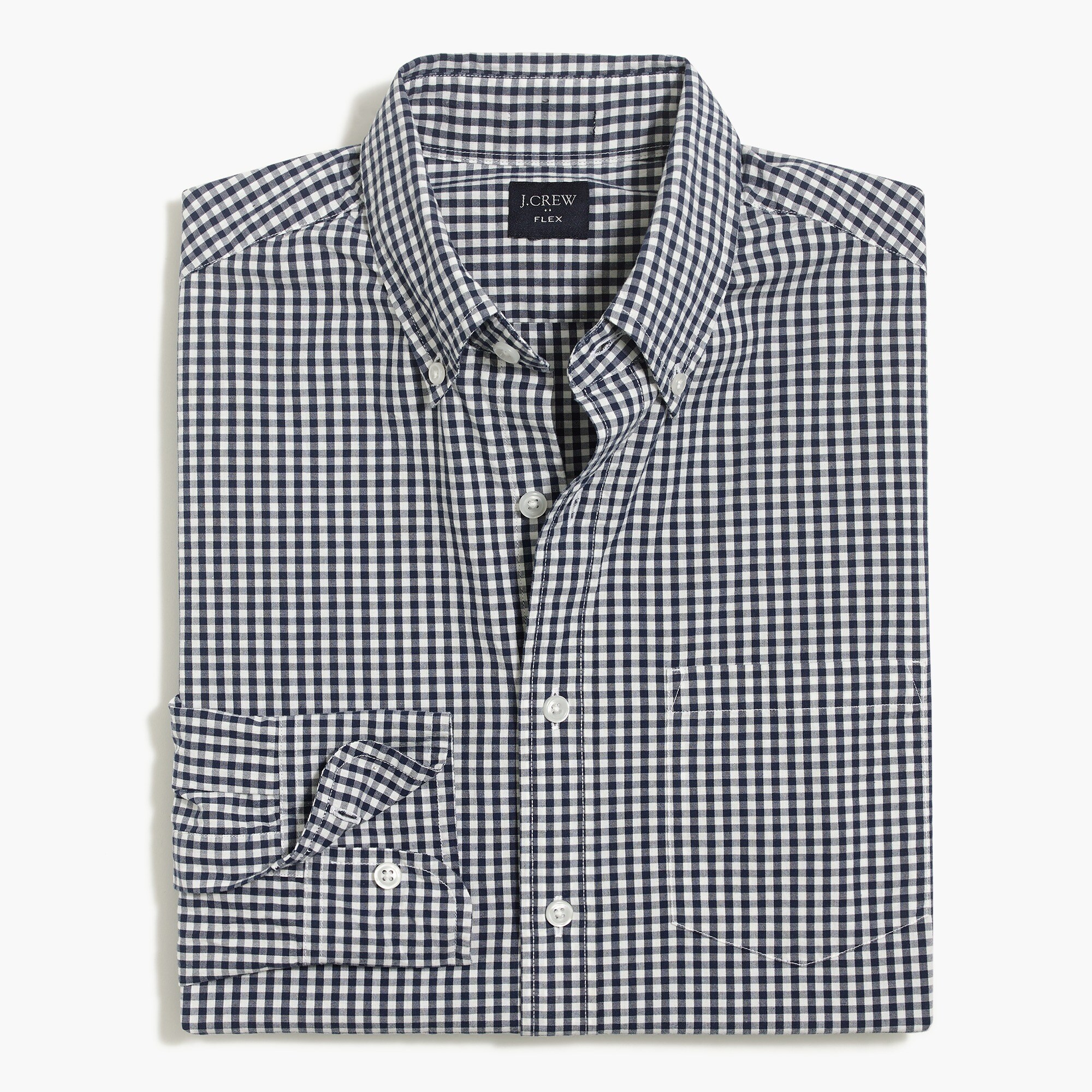 Small gingham regular flex casual shirt