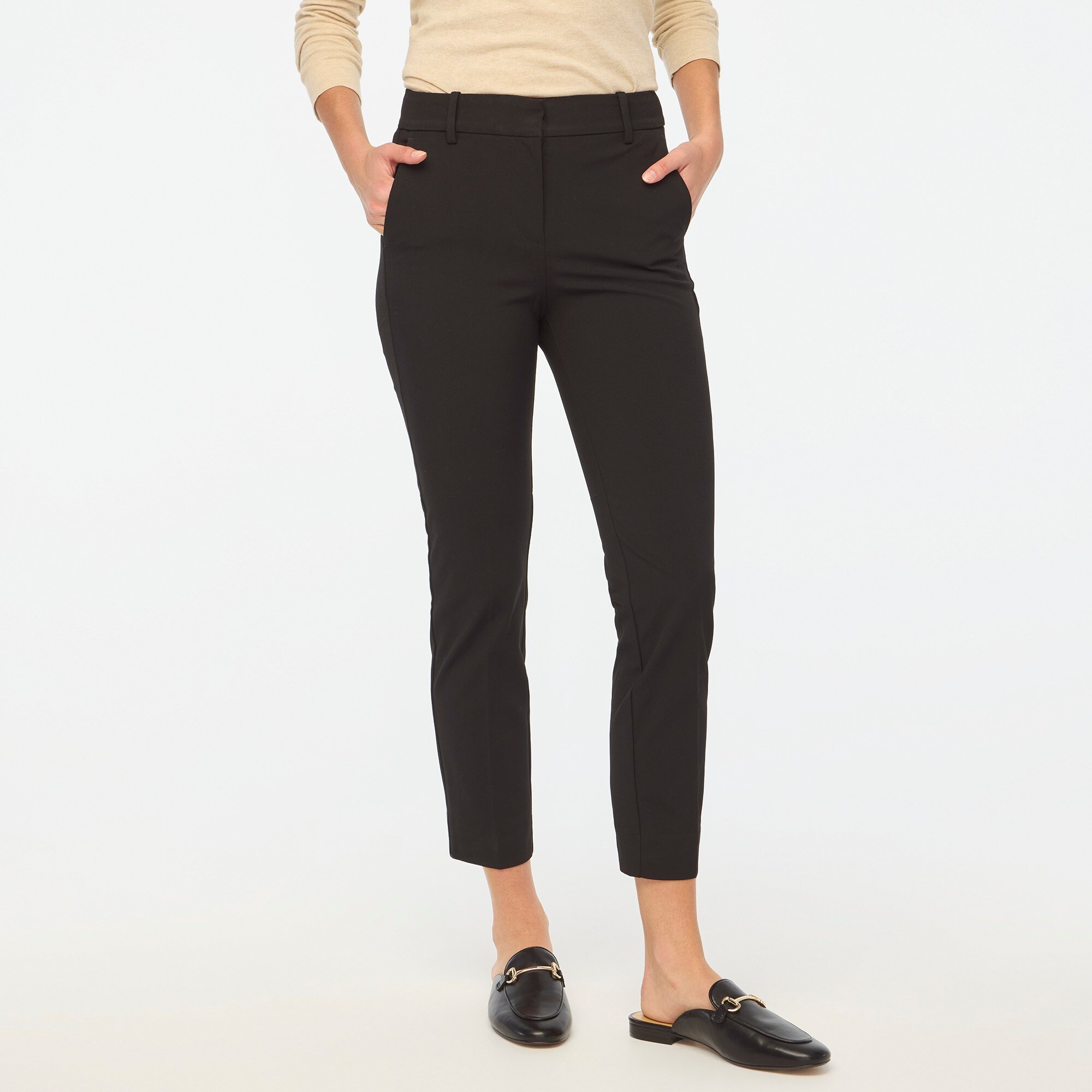 Slim cropped Ruby pant in stretch twill