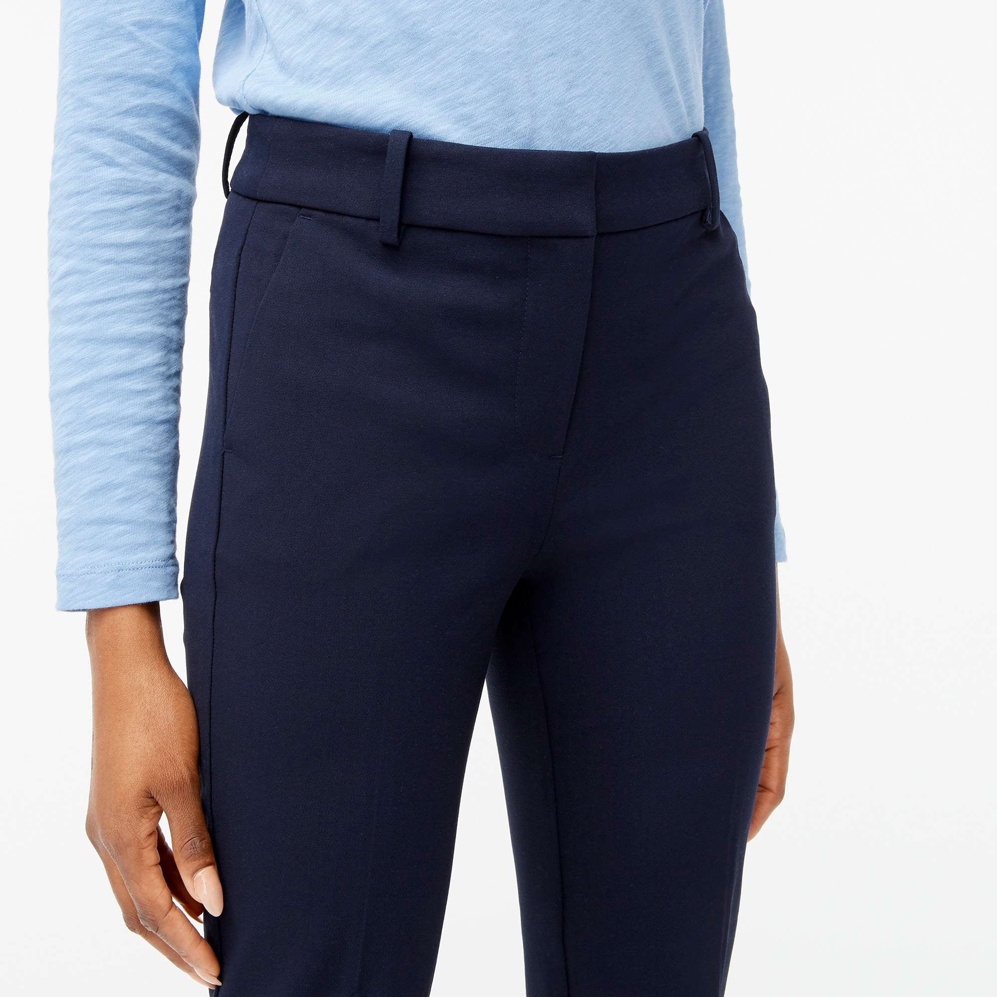 Slim cropped Ruby pant in stretch twill