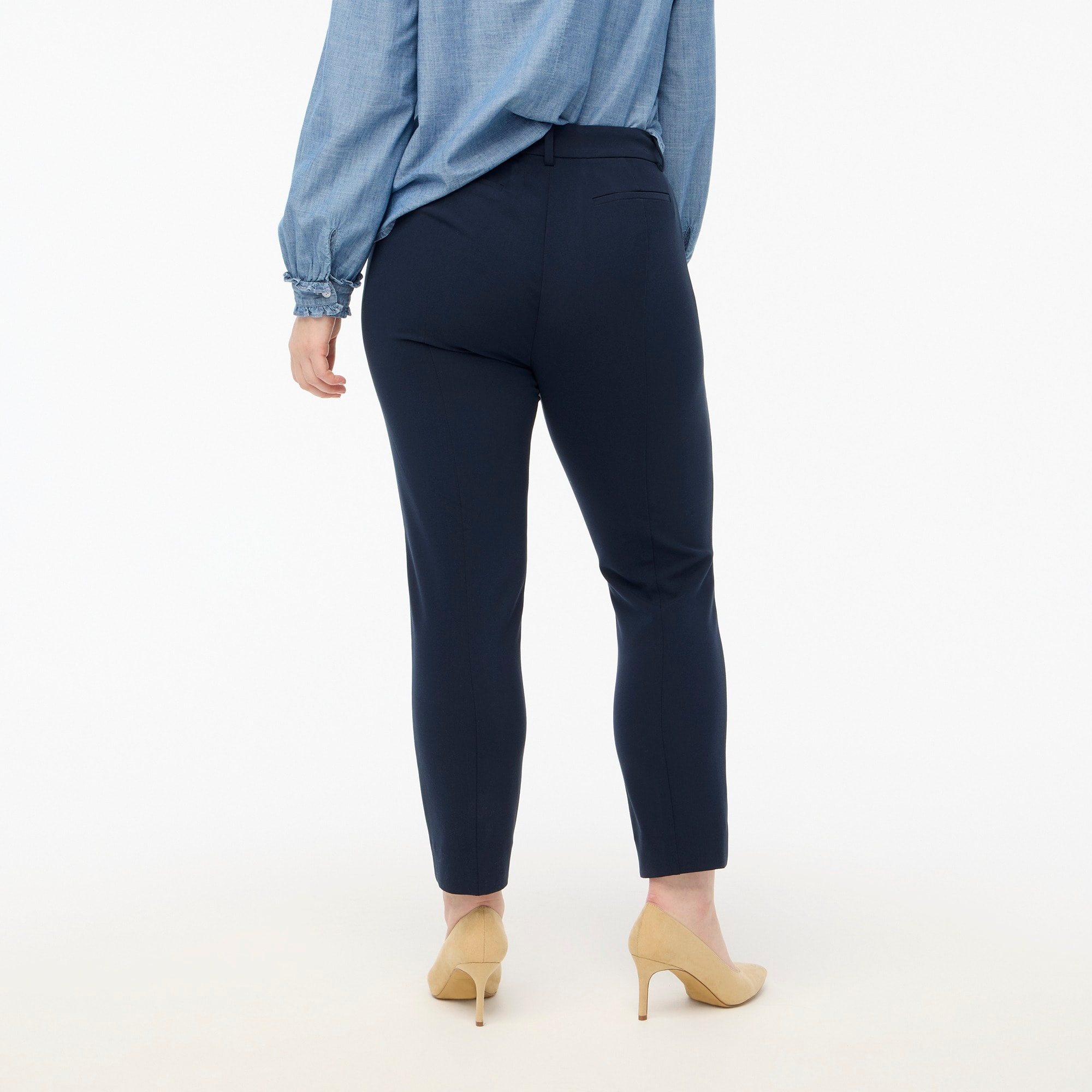 Slim cropped Ruby pant in stretch twill