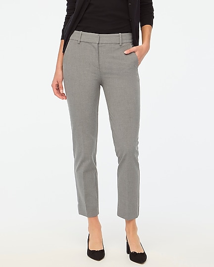 factory: slim cropped ruby pant in stretch twill for women