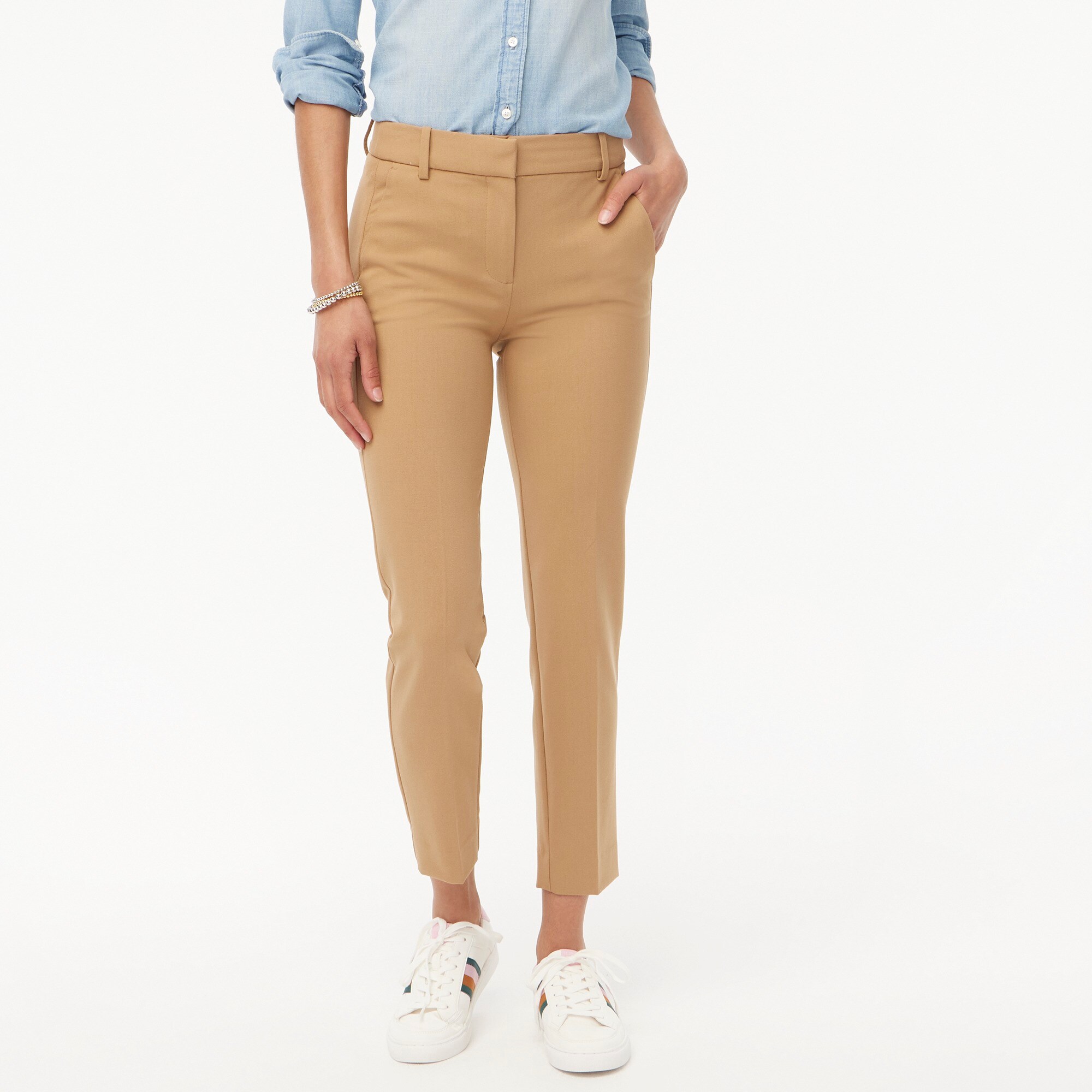Slim cropped Ruby pant in stretch twill