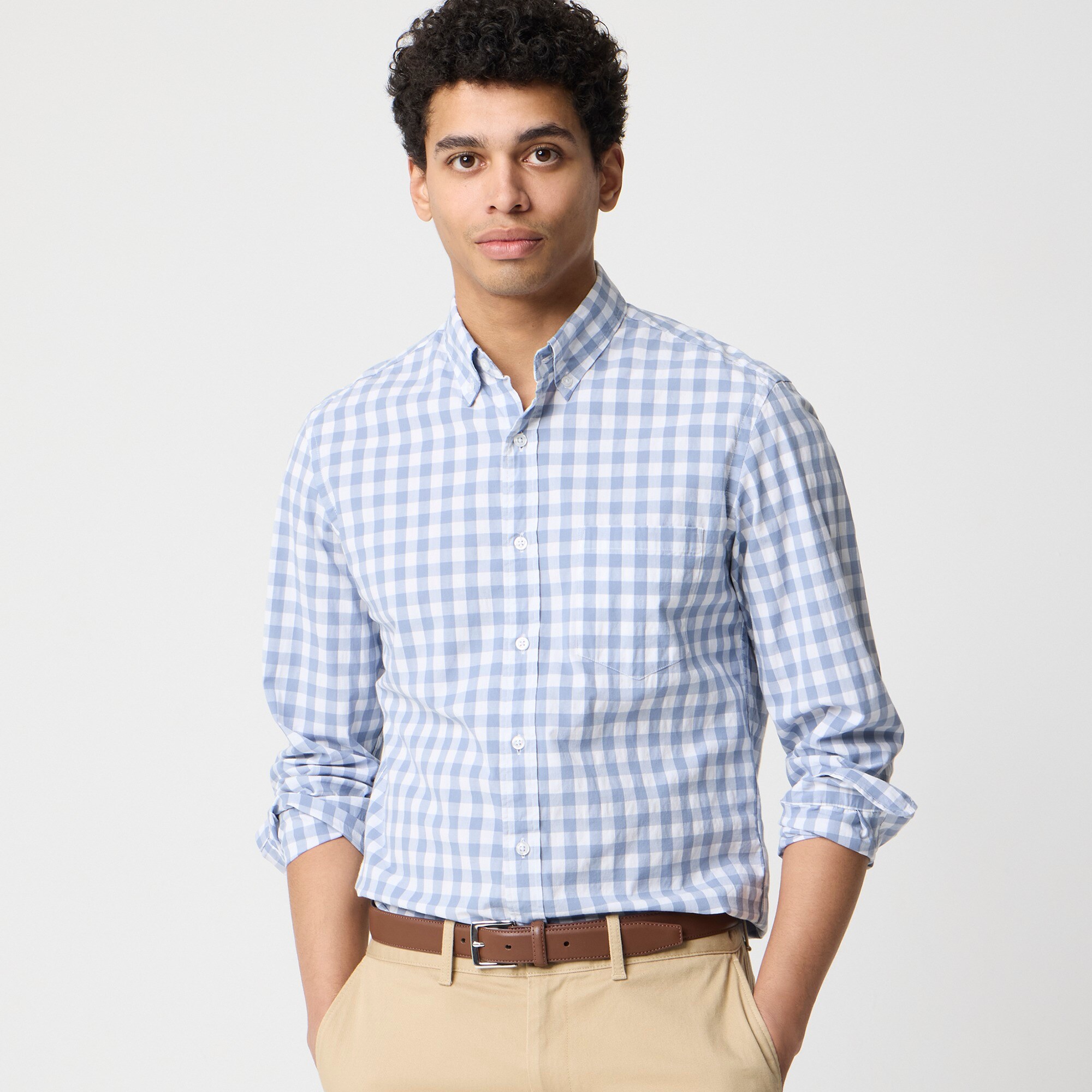 mens Slim flex casual shirt