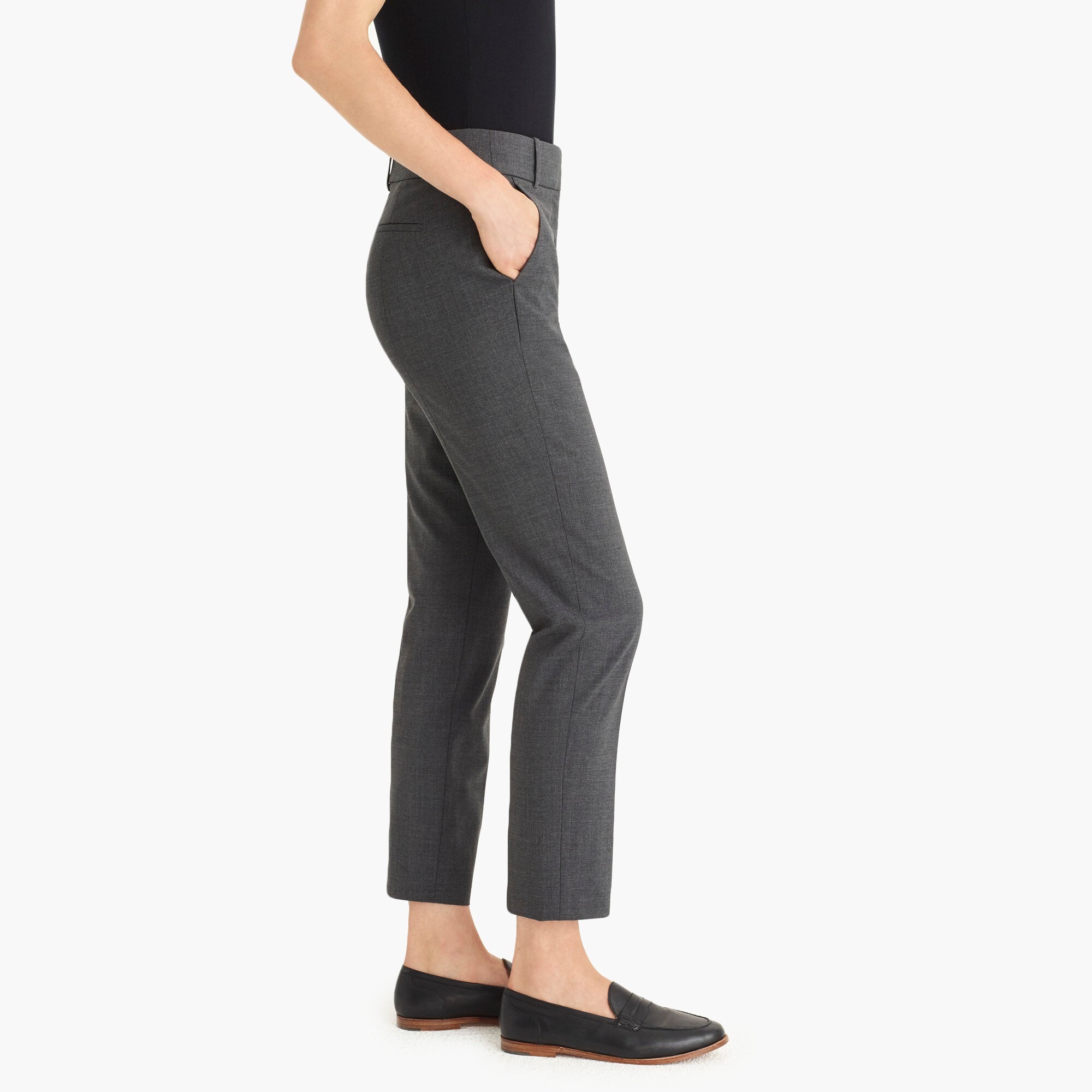 Tall Cameron slim crop pant in Italian stretch wool blend