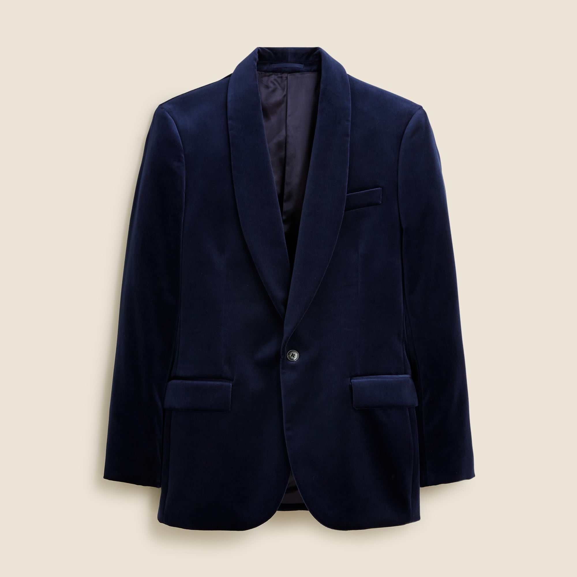 Shawl-collar dinner jacket in velvet