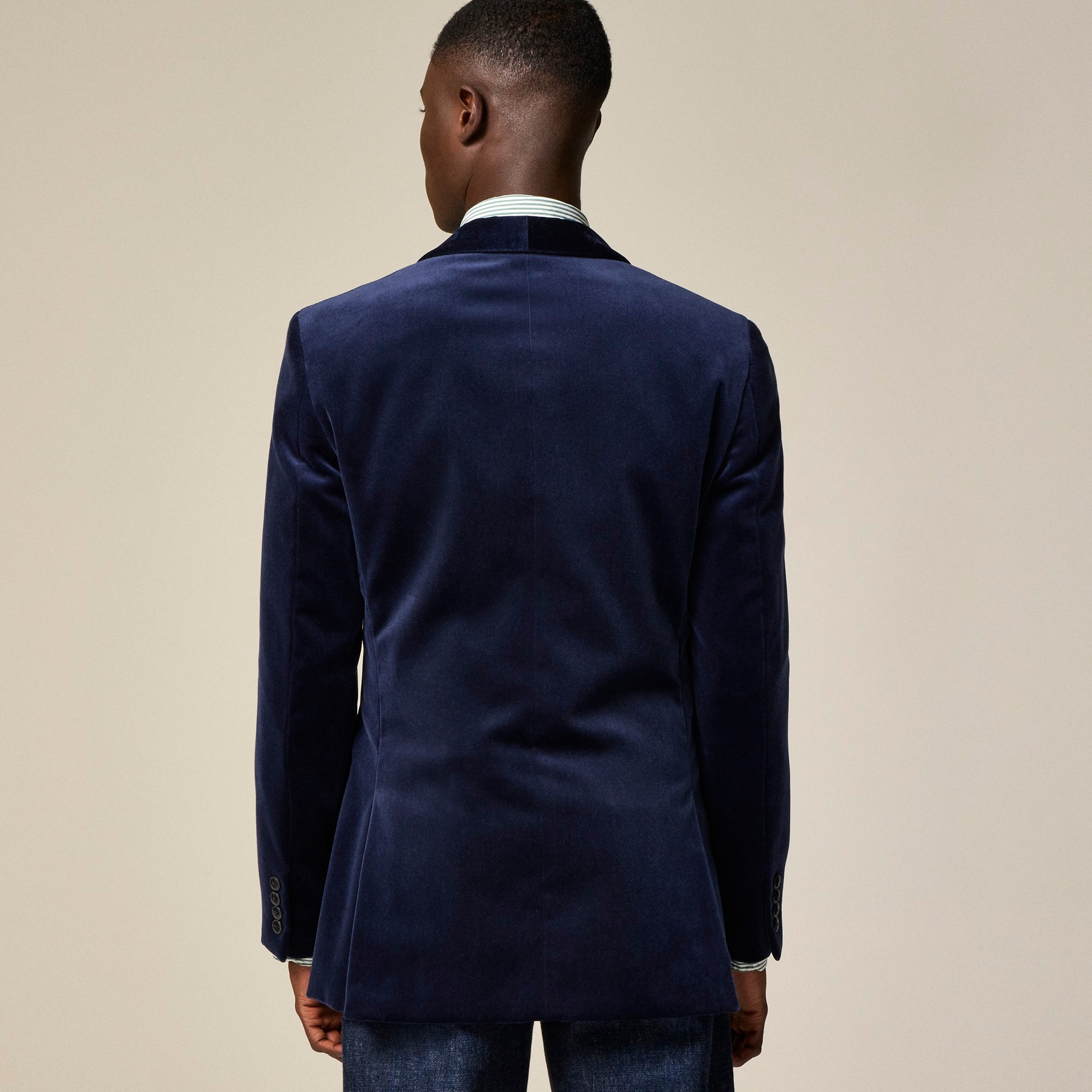 Shawl-collar dinner jacket in velvet