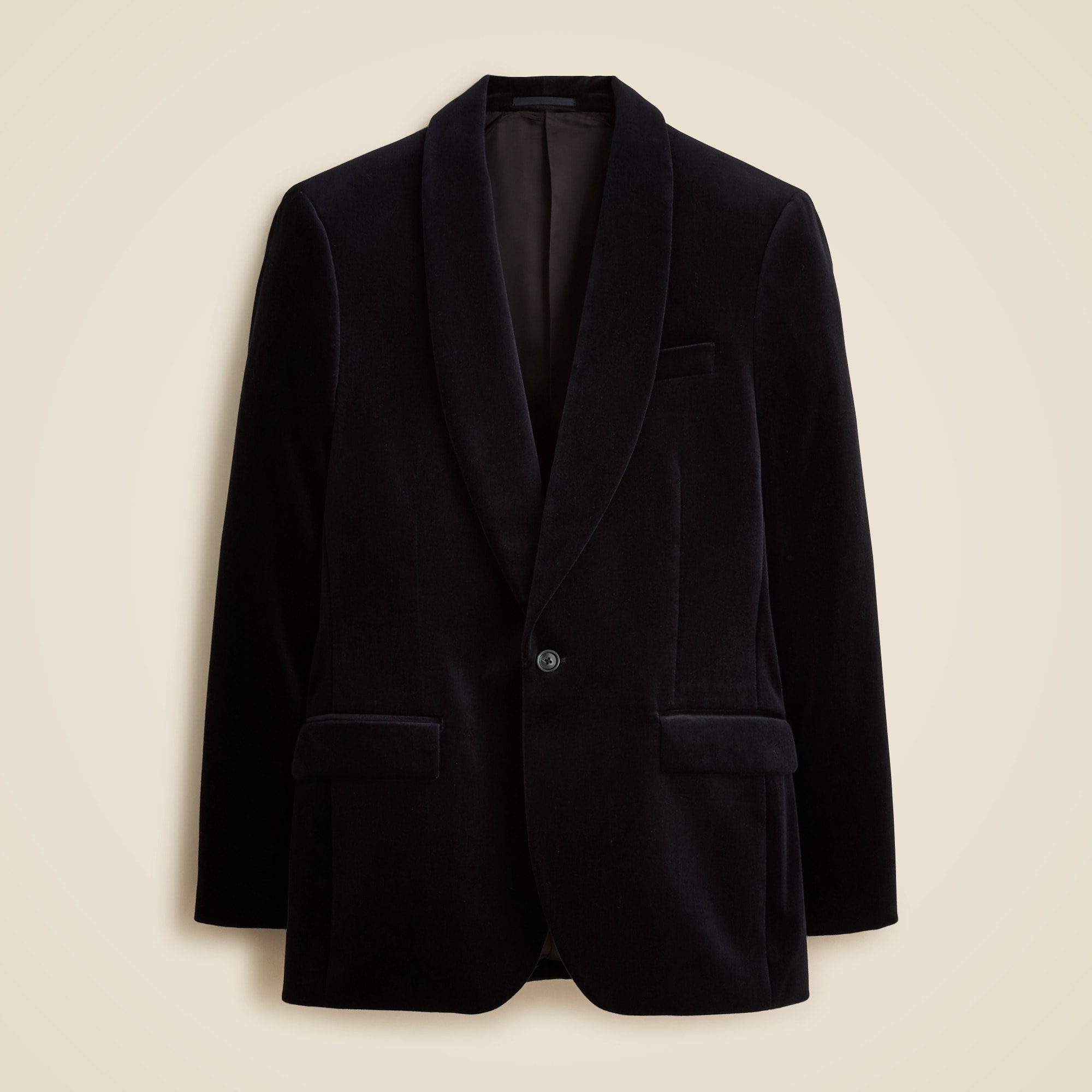 Shawl-collar dinner jacket in velvet