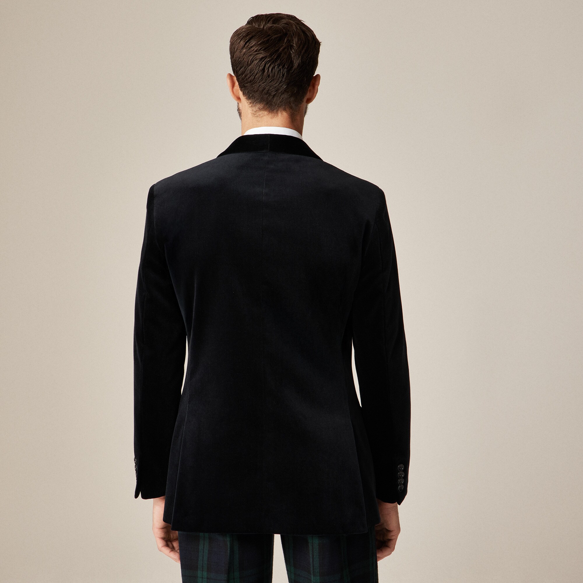Shawl-collar dinner jacket in velvet