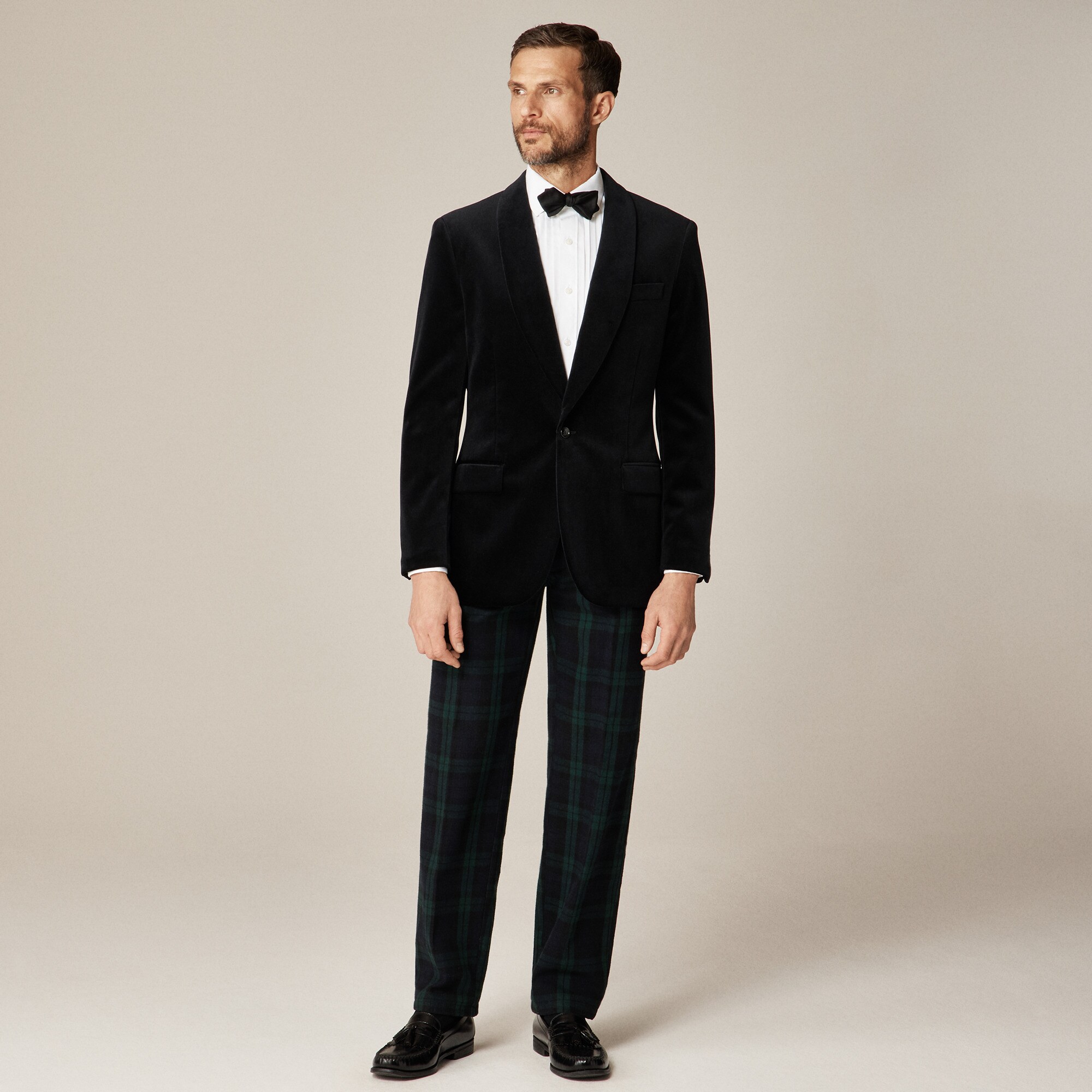  Shawl-collar dinner jacket in velvet