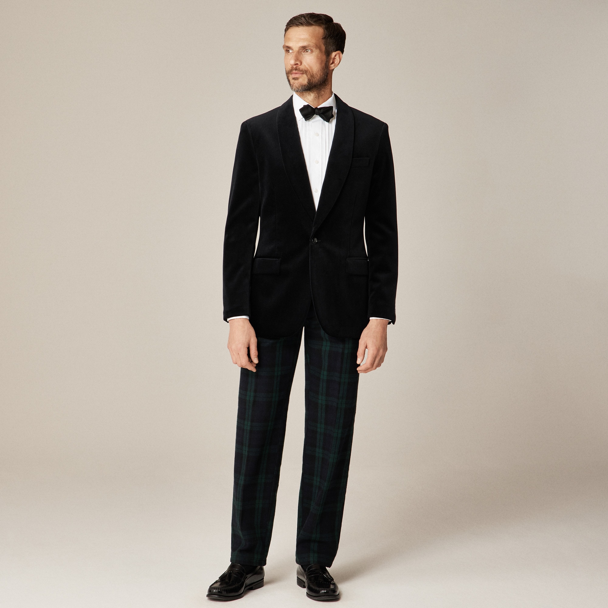 mens Shawl-collar dinner jacket in velvet