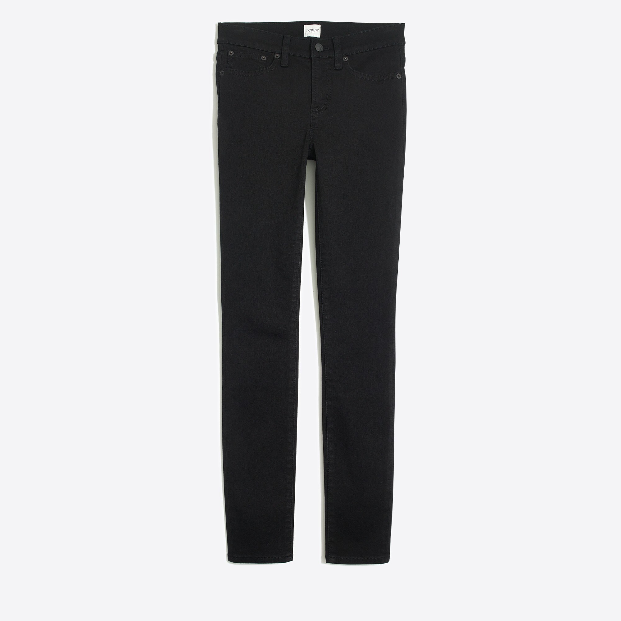 8"-rise black skinny jean in signature stretch
