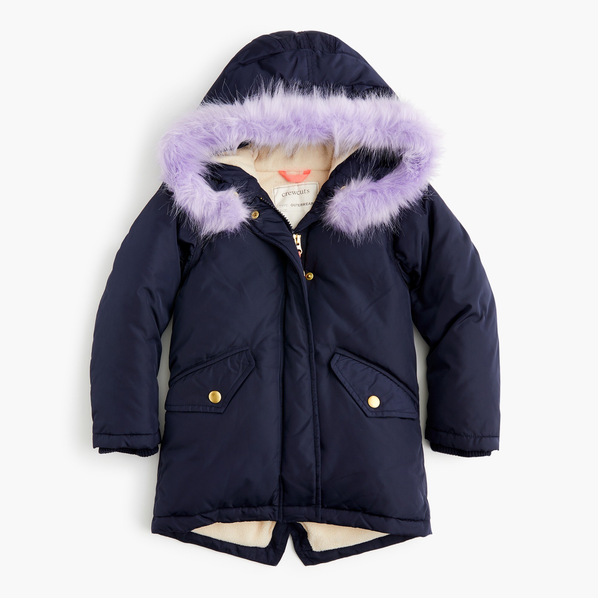 Girls' fishtail parka with PrimaLoft®