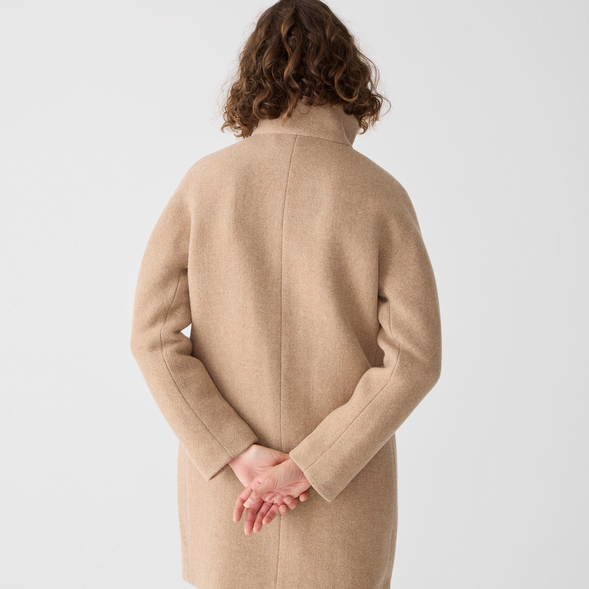 Cocoon Coat In Italian Stadium-cloth Wool Blend For Women | J.Crew
