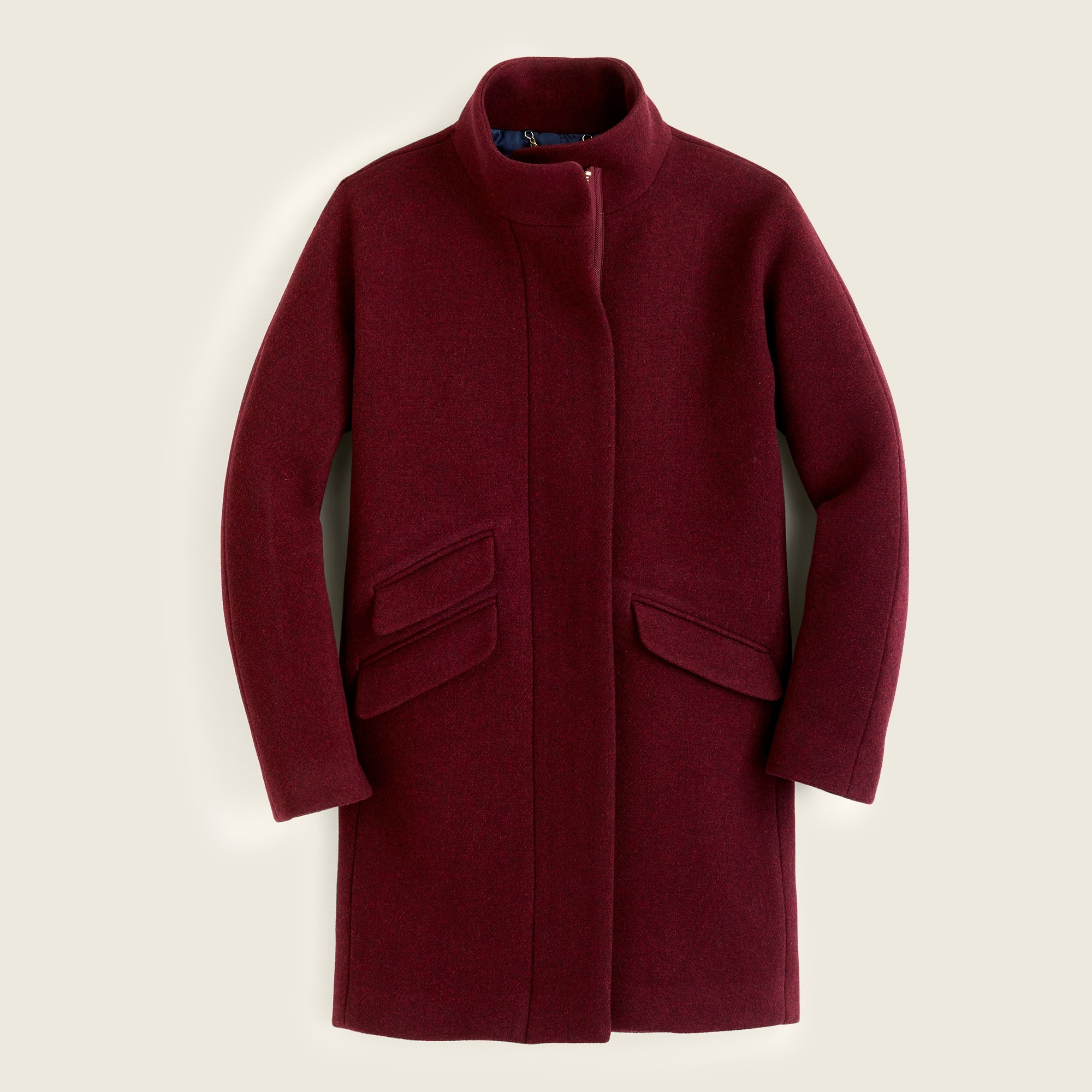 Pre-order Cocoon coat in Italian stadium-cloth wool blend