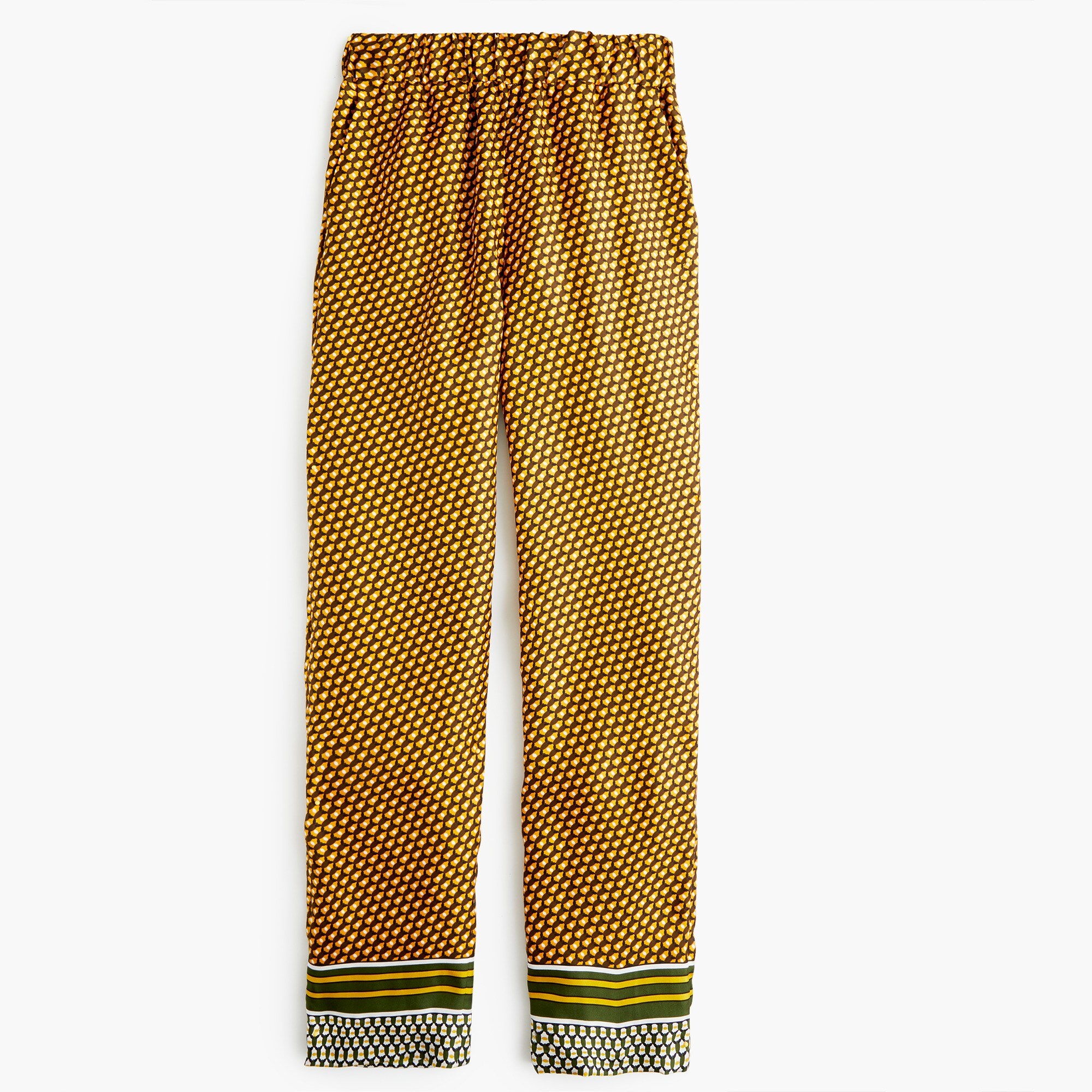 Collection pull-on easy pant in silk foulard