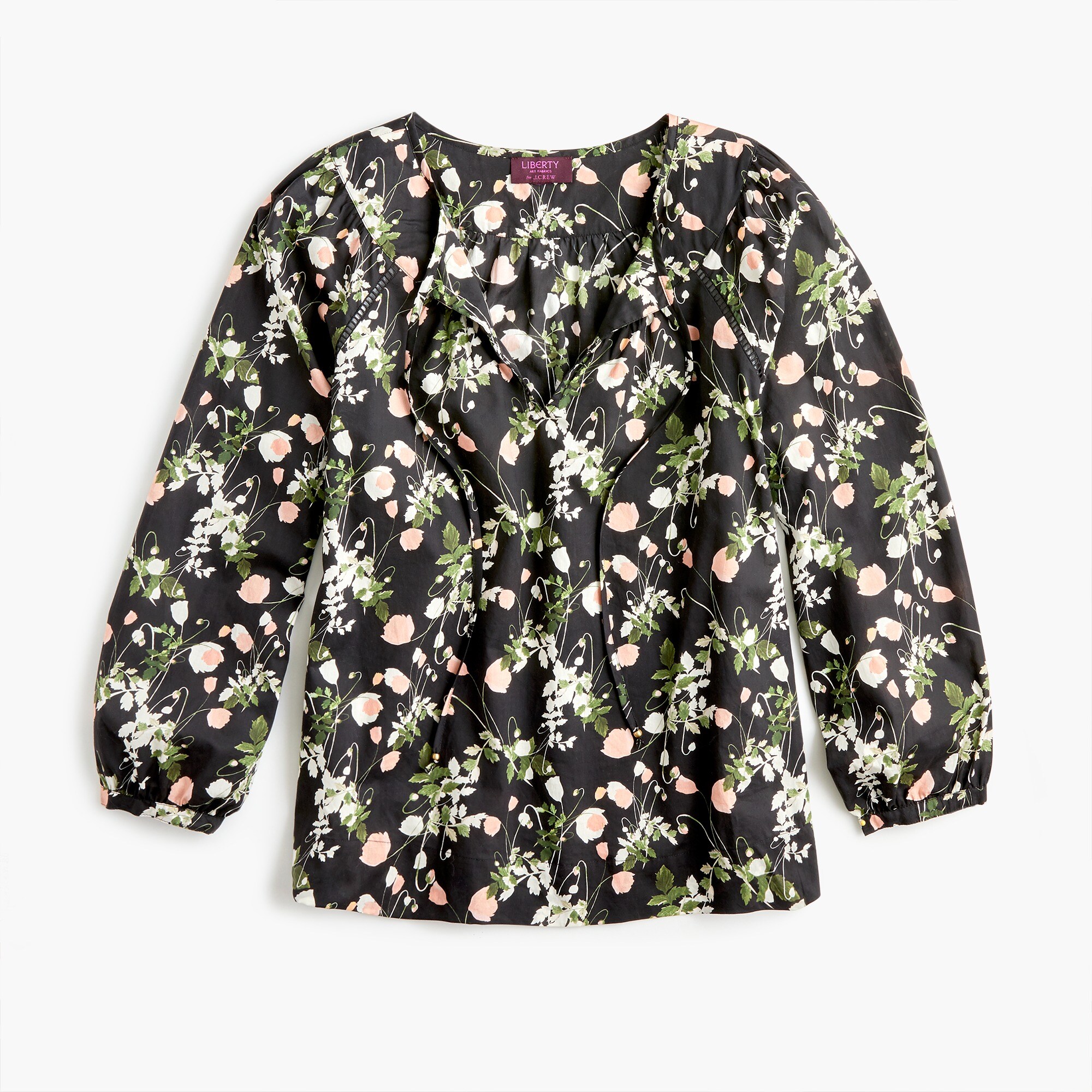 Point Sur peasant top in Liberty® poppy dream