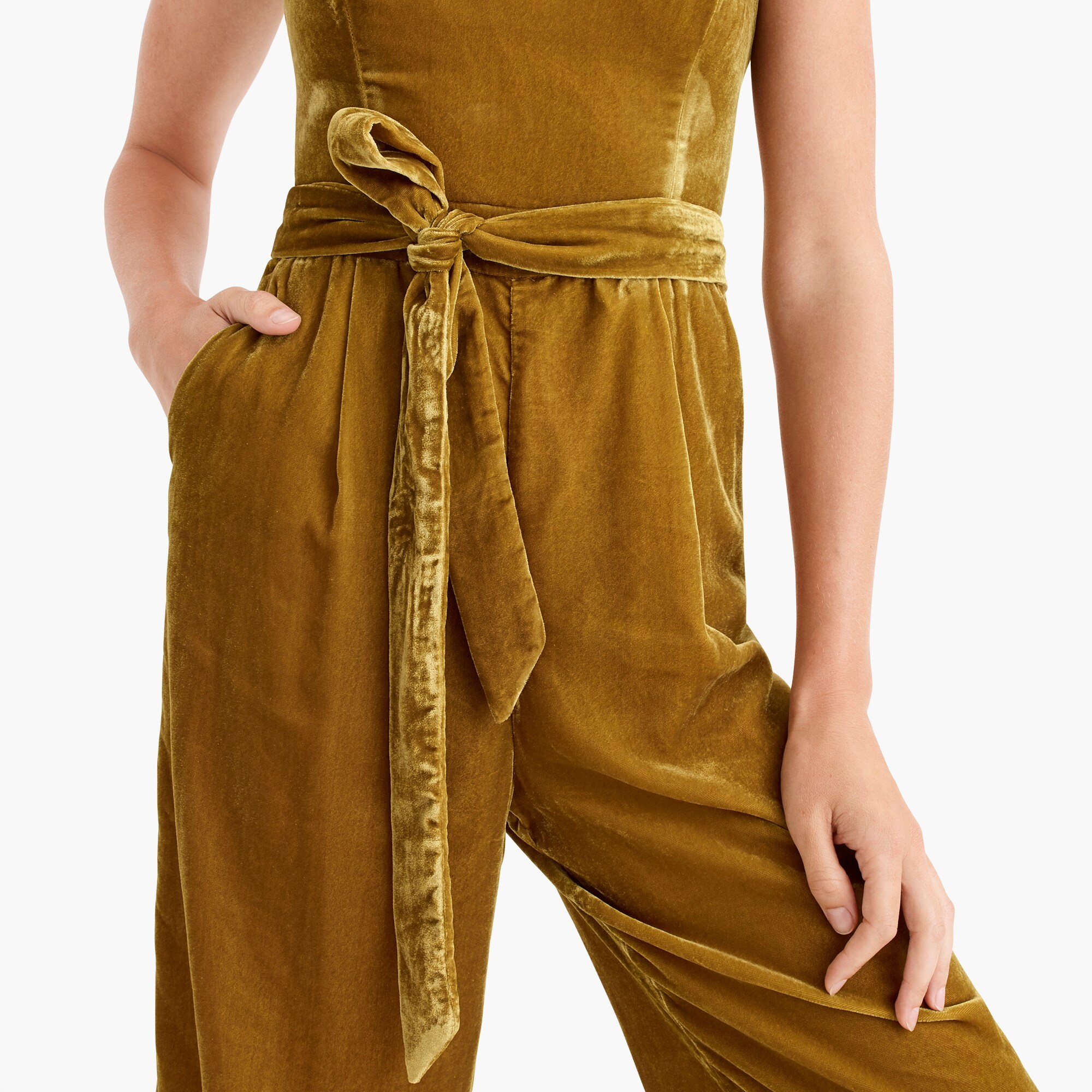 j crew velvet jumpsuit