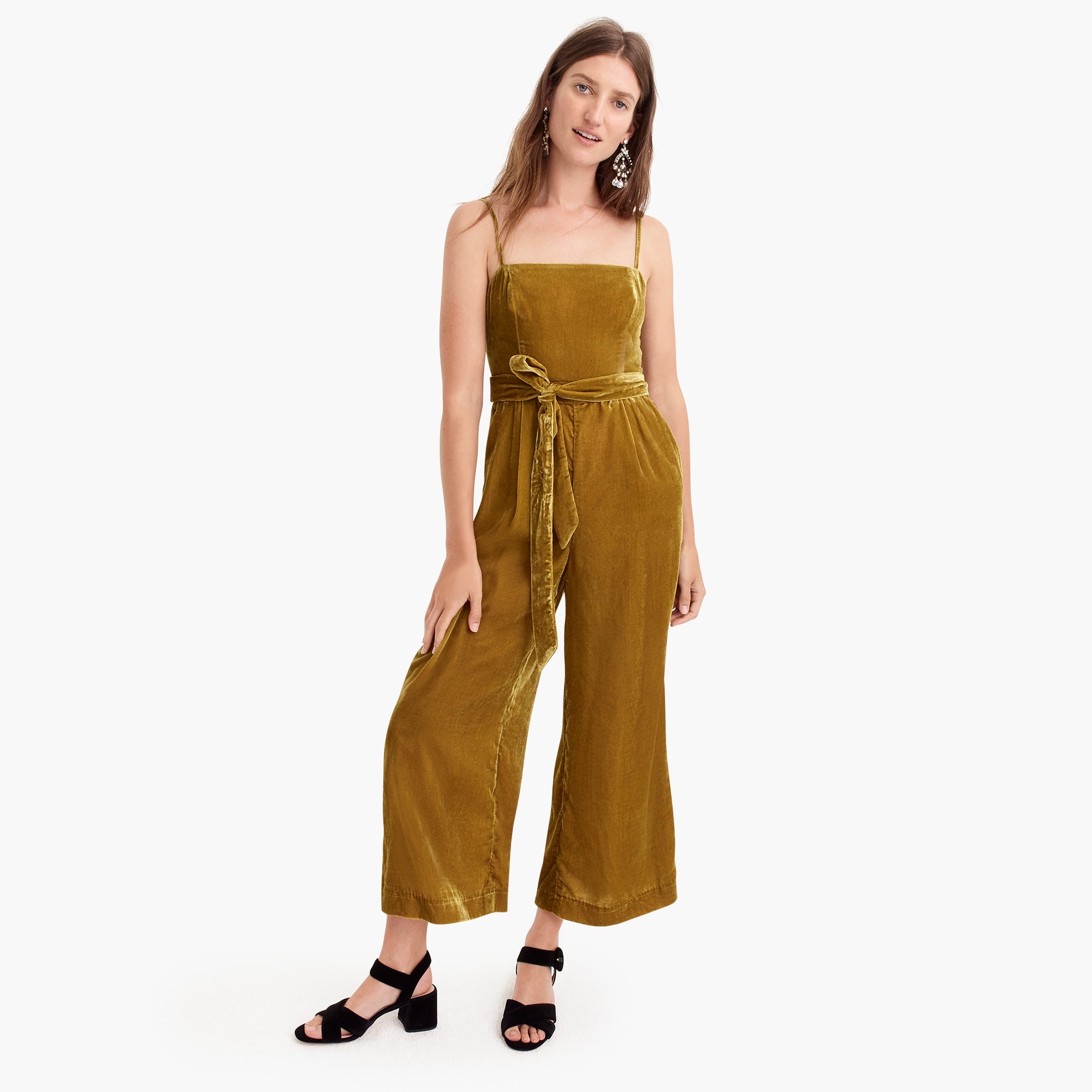 j crew velvet jumpsuit
