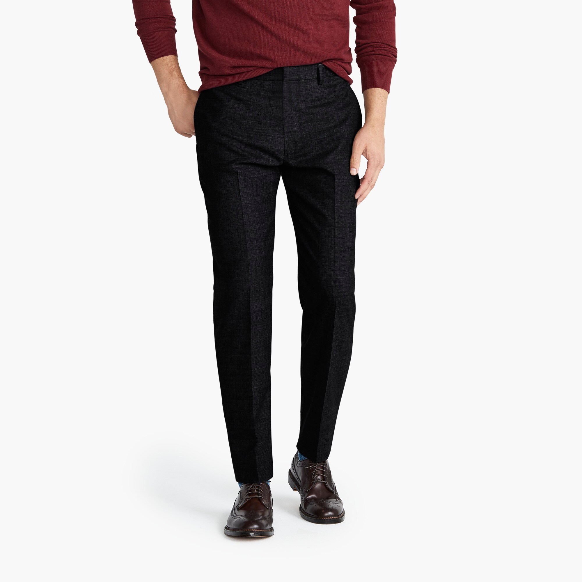 mens Ludlow Classic-fit pant in stretch four-season wool