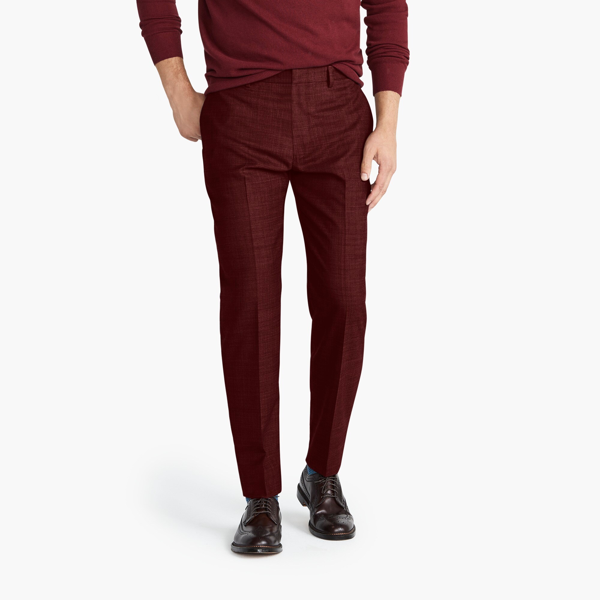 mens Ludlow Classic-fit pant in stretch four-season wool