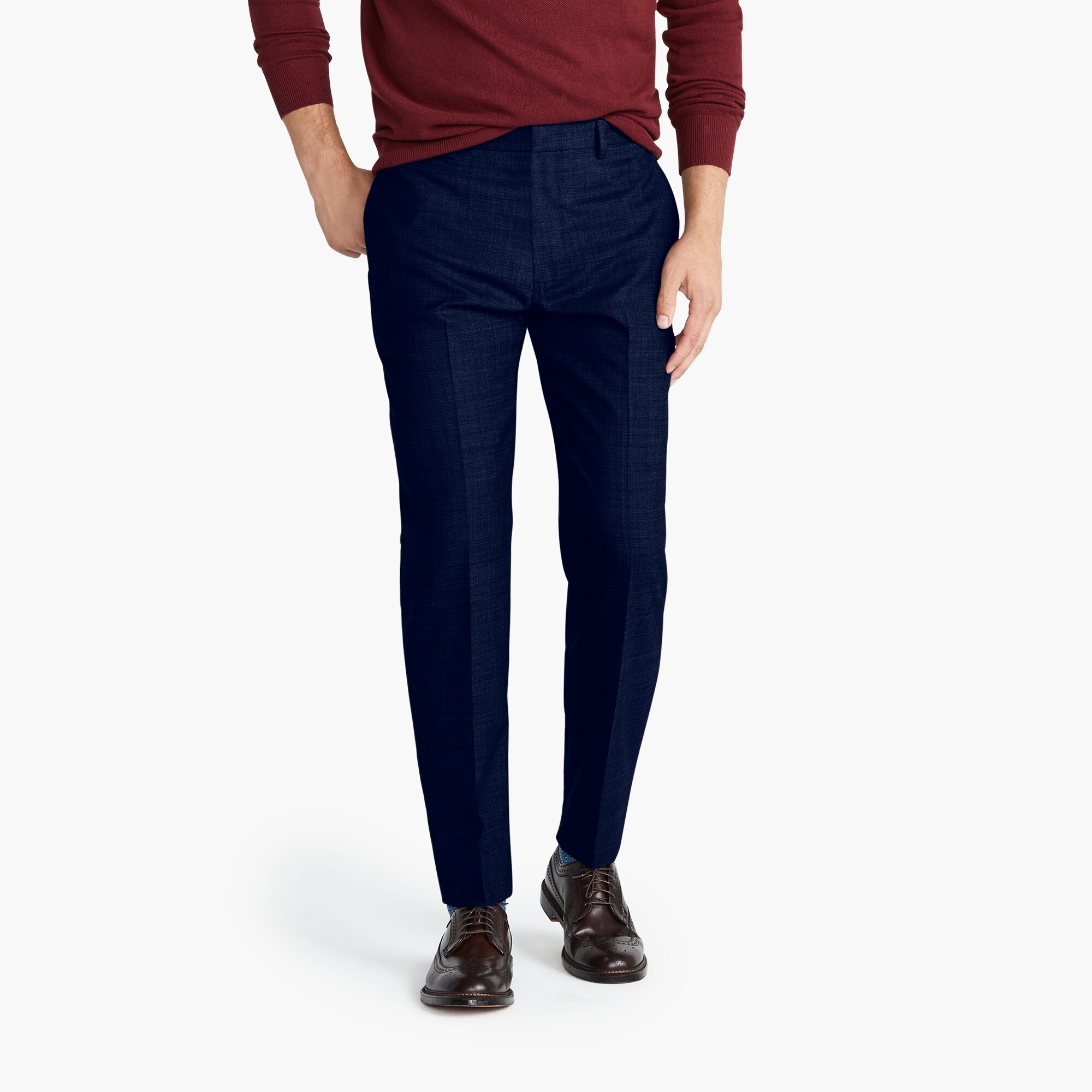 mens Ludlow Classic-fit pant in stretch four-season wool