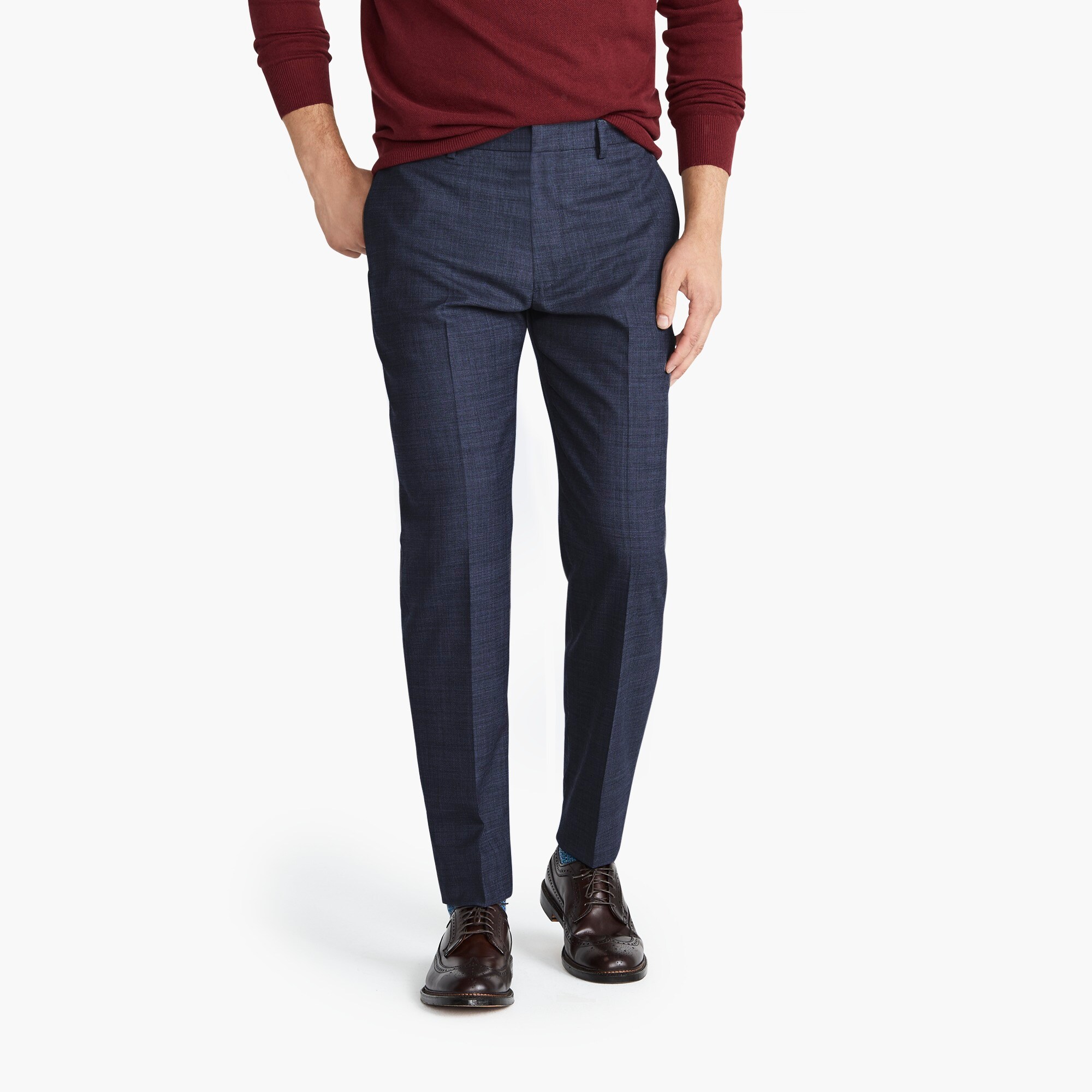 mens Ludlow Classic-fit pant in stretch four-season wool