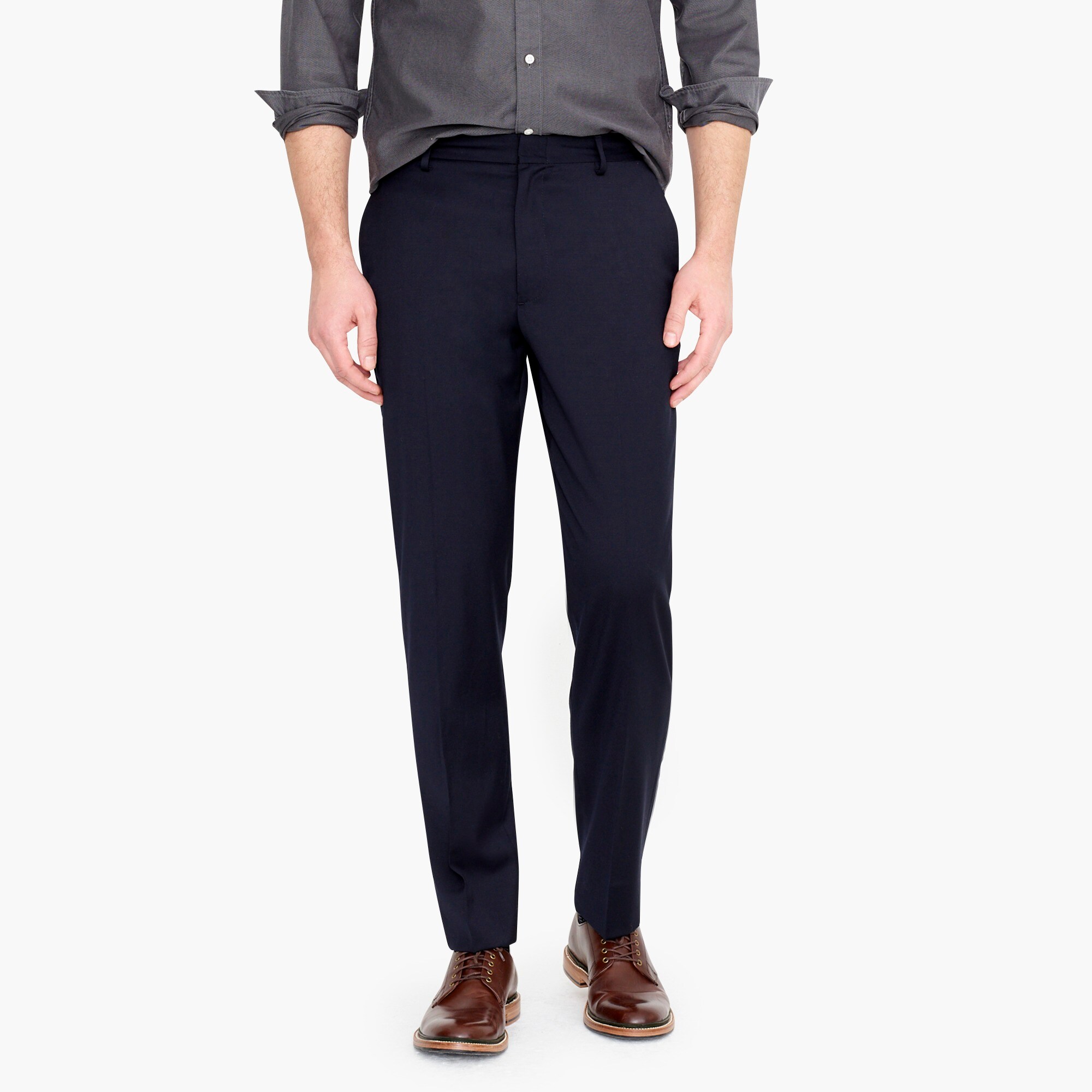 mens Ludlow Classic-fit pant in stretch classic navy four-season wool