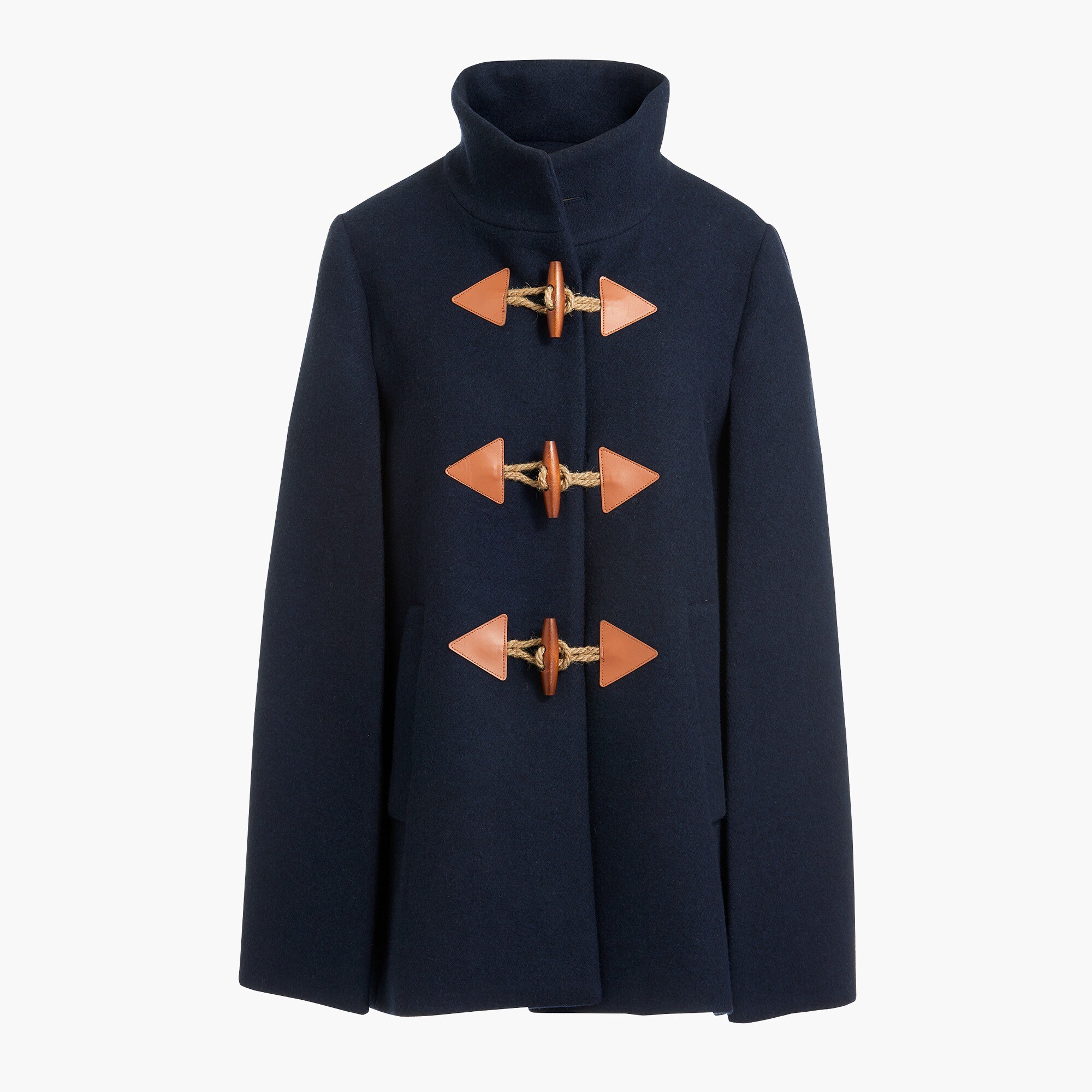 Wool cape-coat