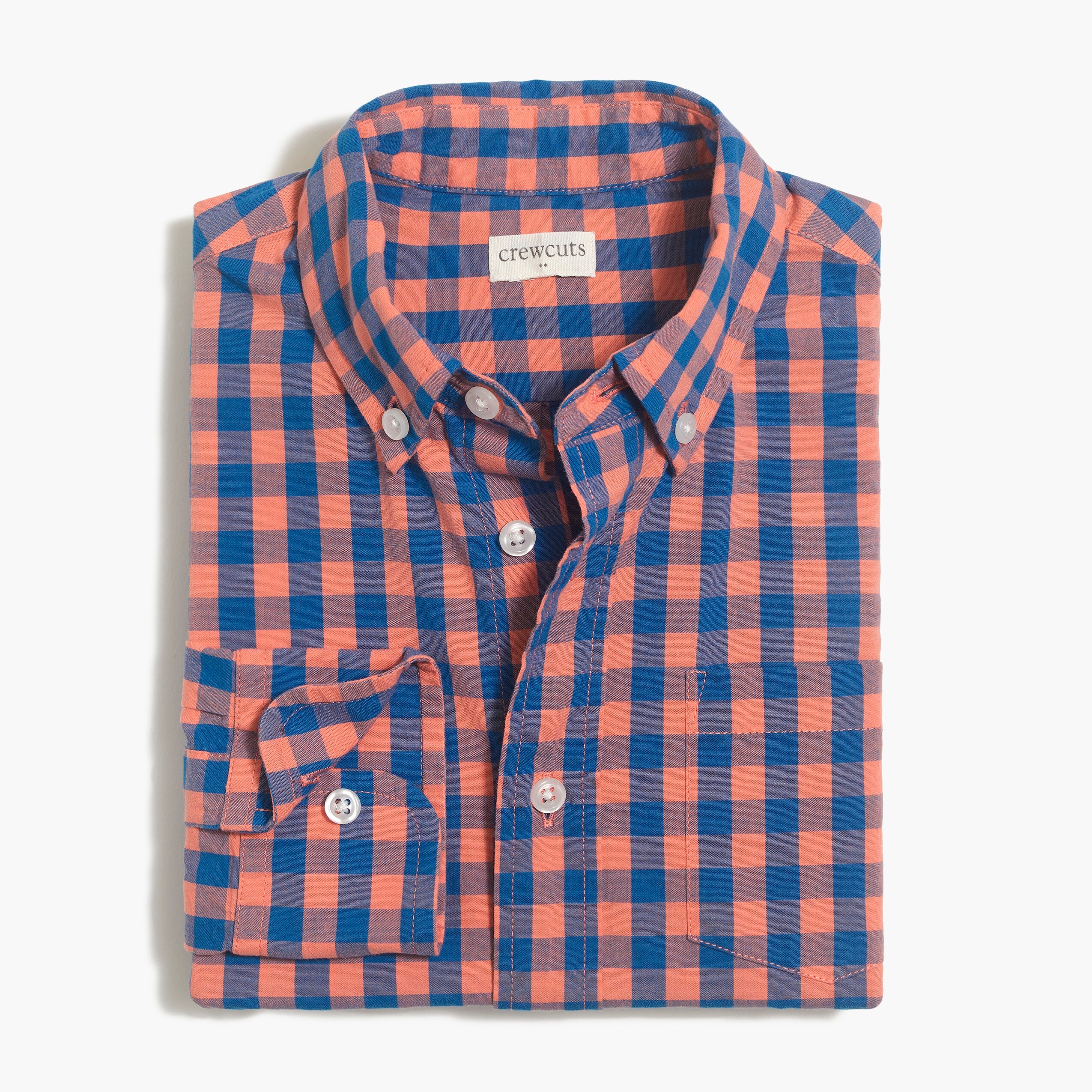 Boys' long-sleeve flex patterned washed shirt