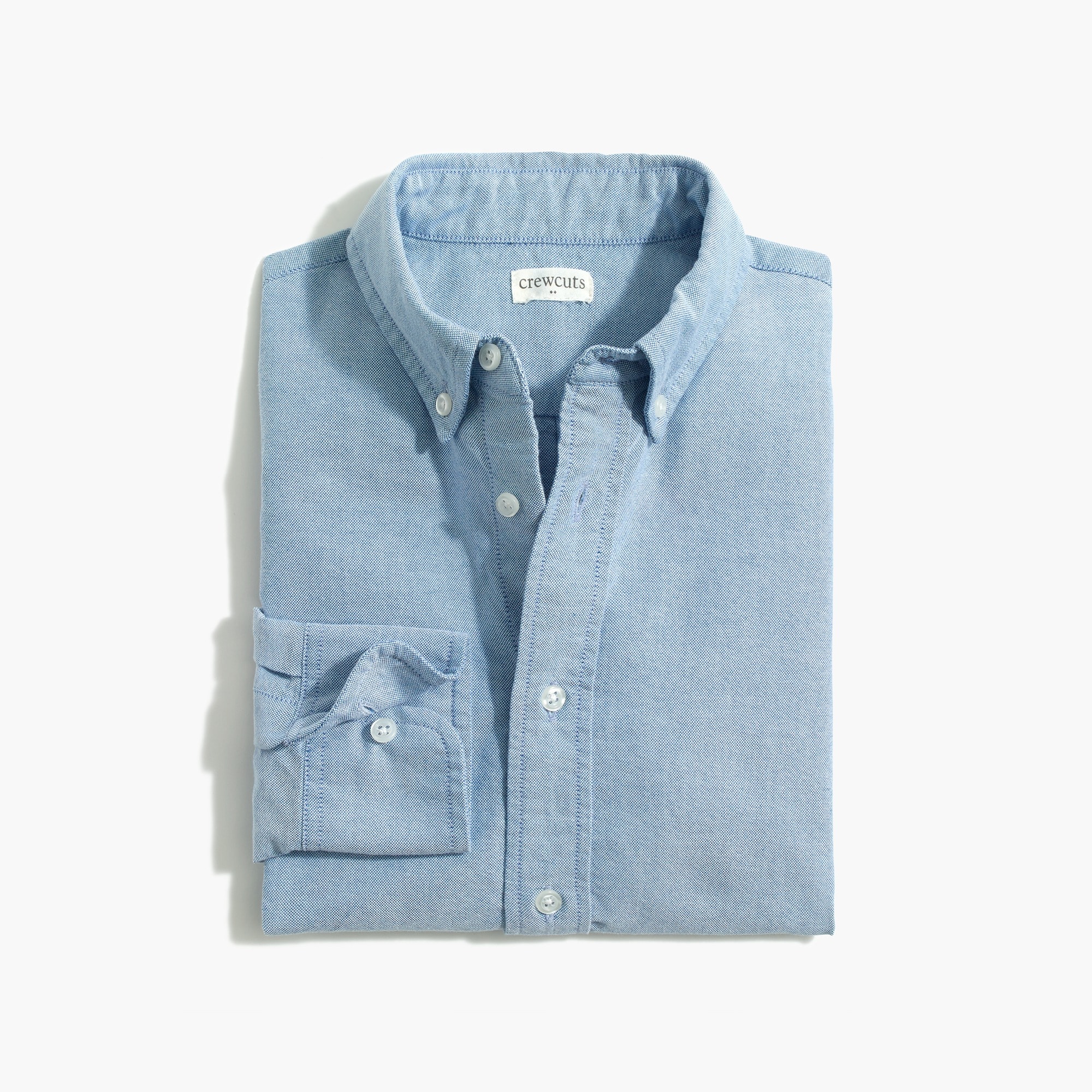 Kids' long-sleeve stretch oxford shirt