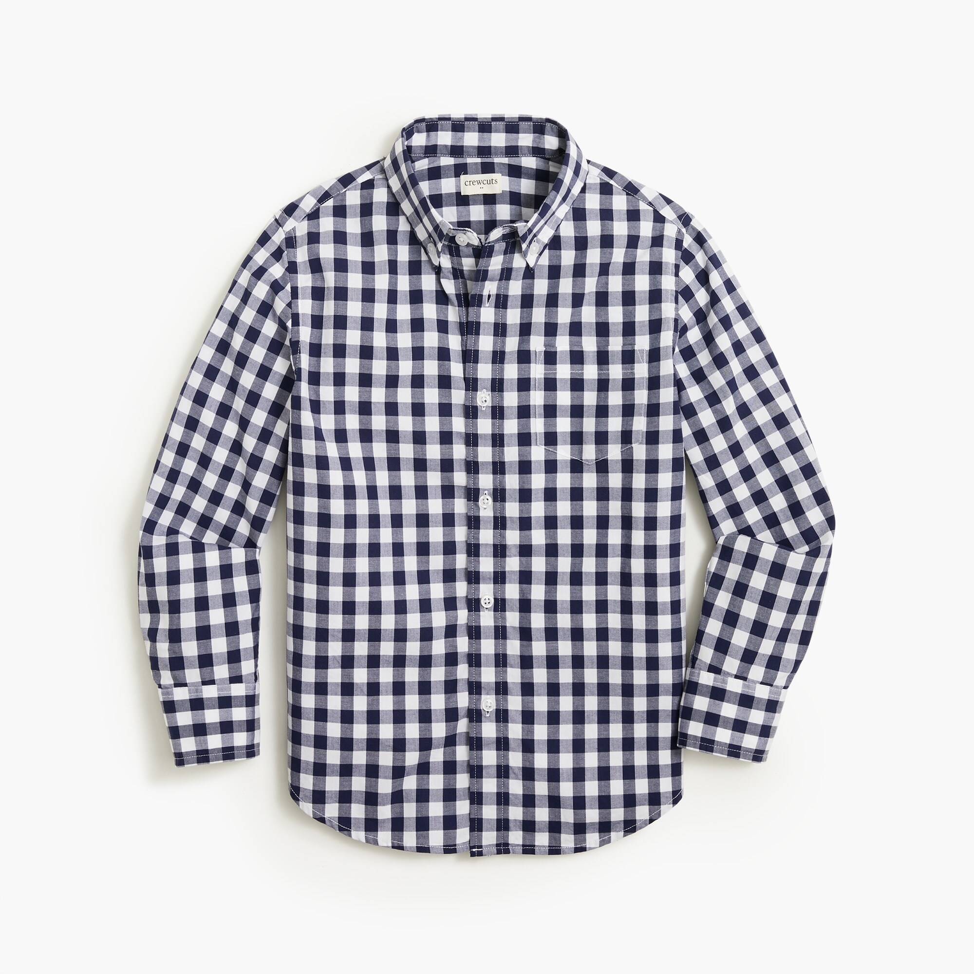Kids' long-sleeve flex patterned washed shirt