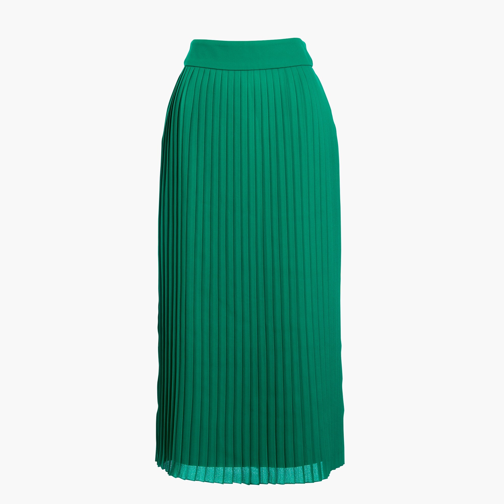 long pleated midi skirt for women