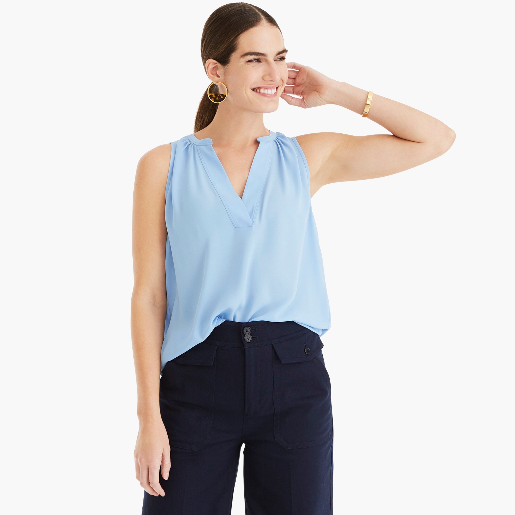 HAKRO Damen T-Shirt V-Ausschnitt - Klassisches Baumwollshirt Regular Fit