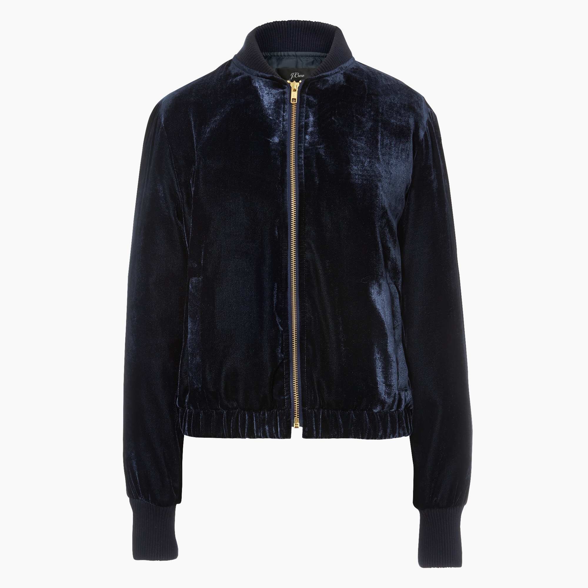 Velvet bomber jacket