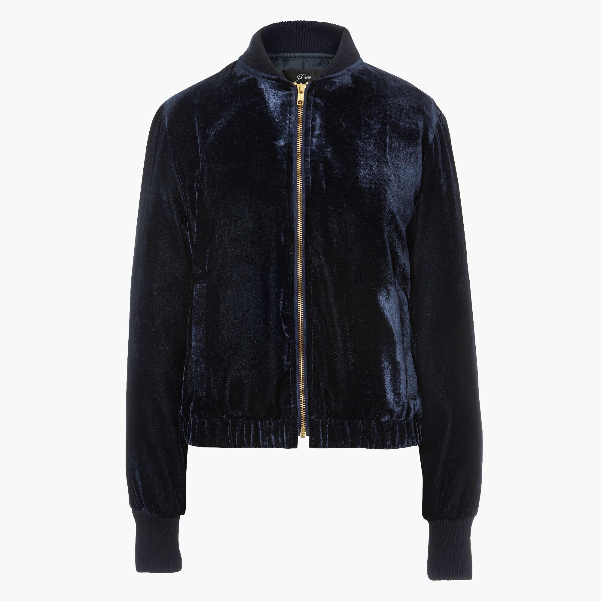Velvet bomber jacket