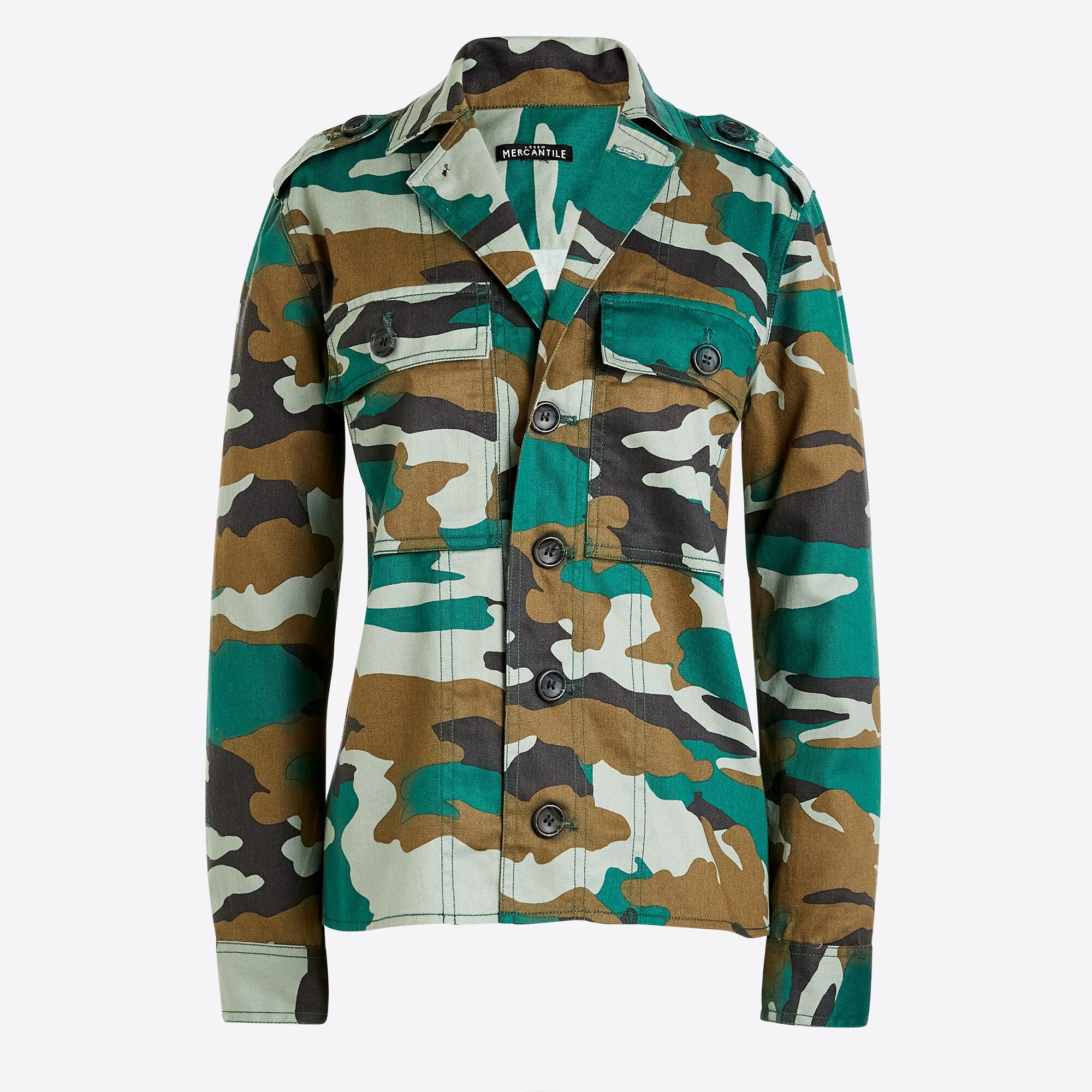 Factory Camouflage Utility Shirtjacket For Women