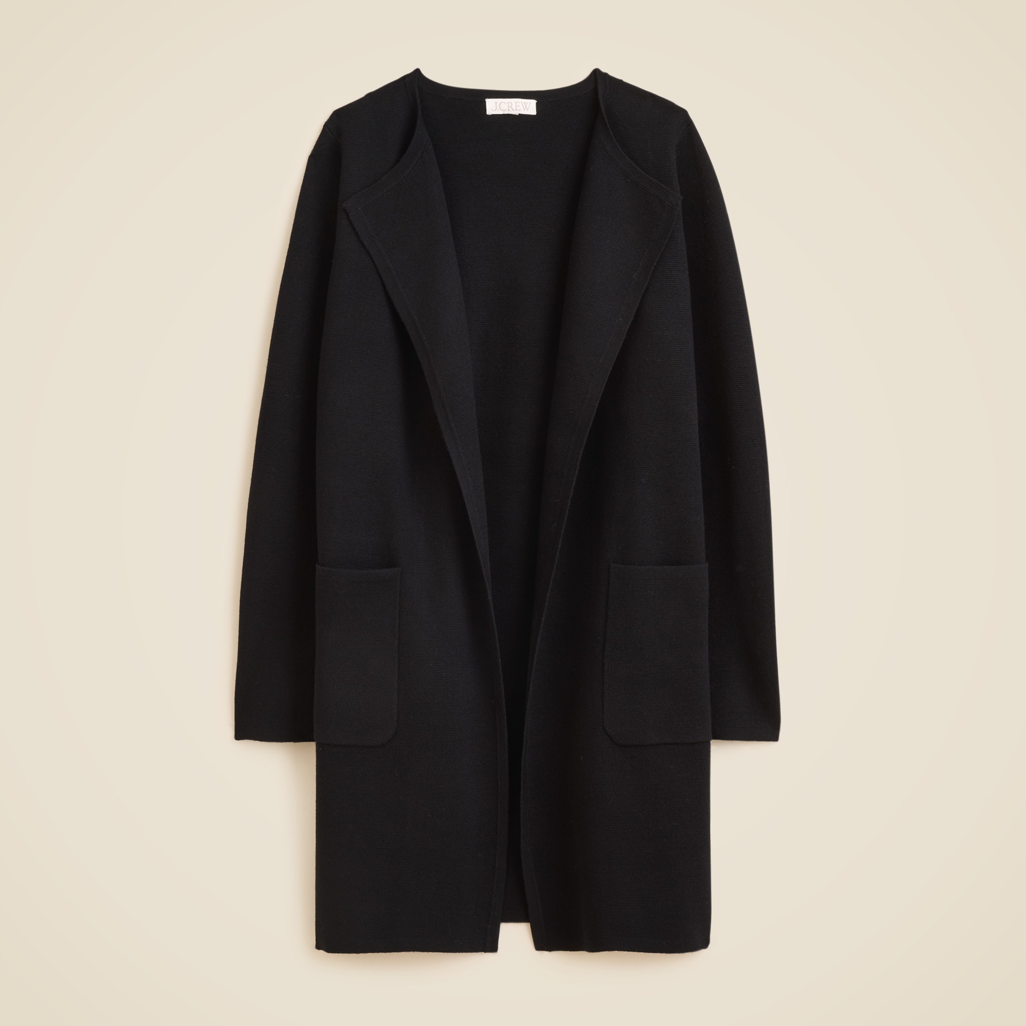 Juliette collarless sweater-blazer