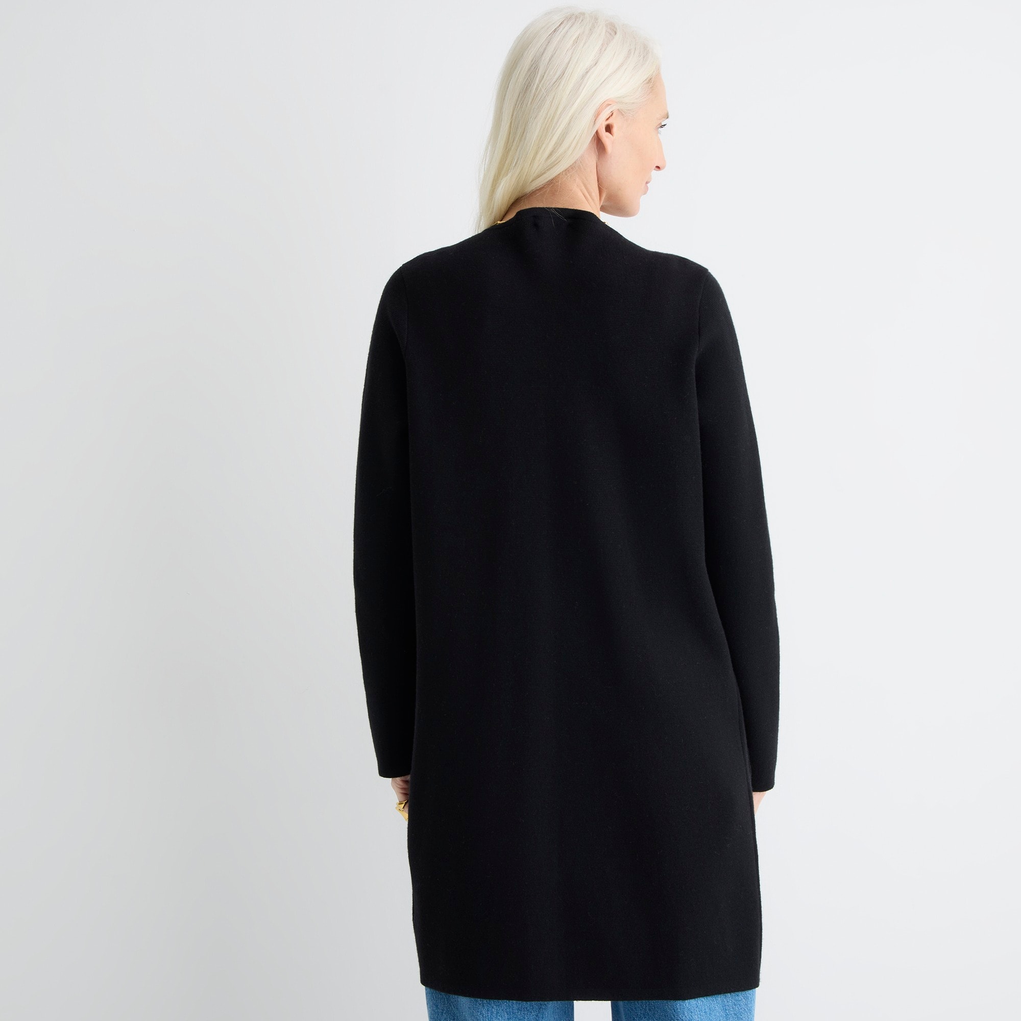 Juliette collarless sweater-blazer
