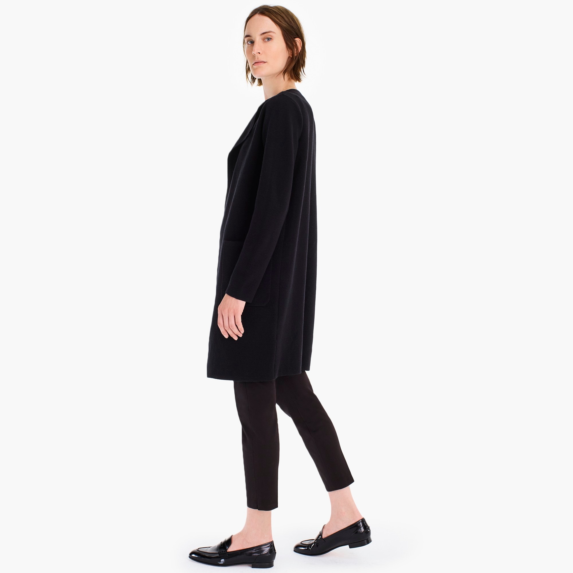 Juliette collarless sweater-blazer