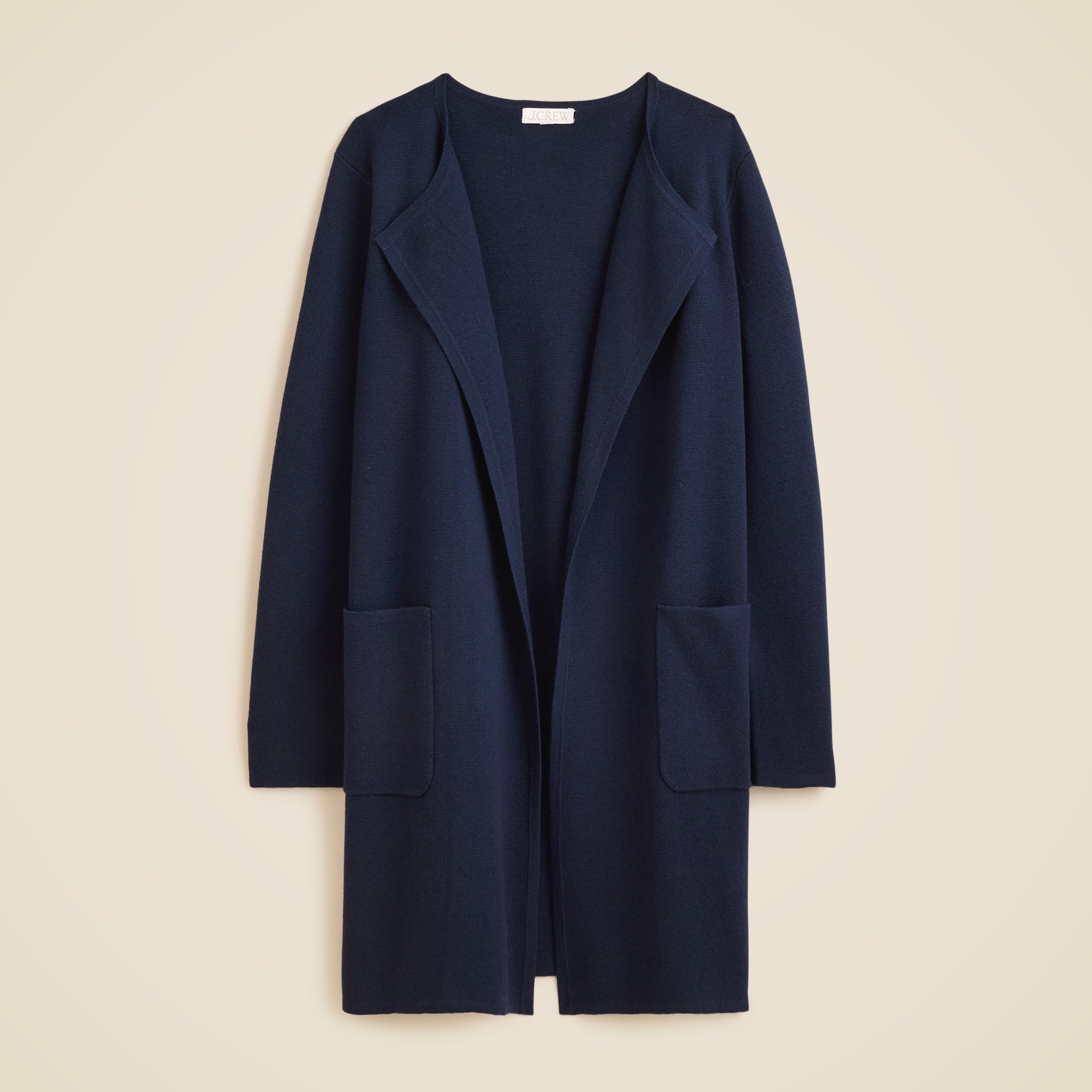womens Juliette collarless sweater-blazer
