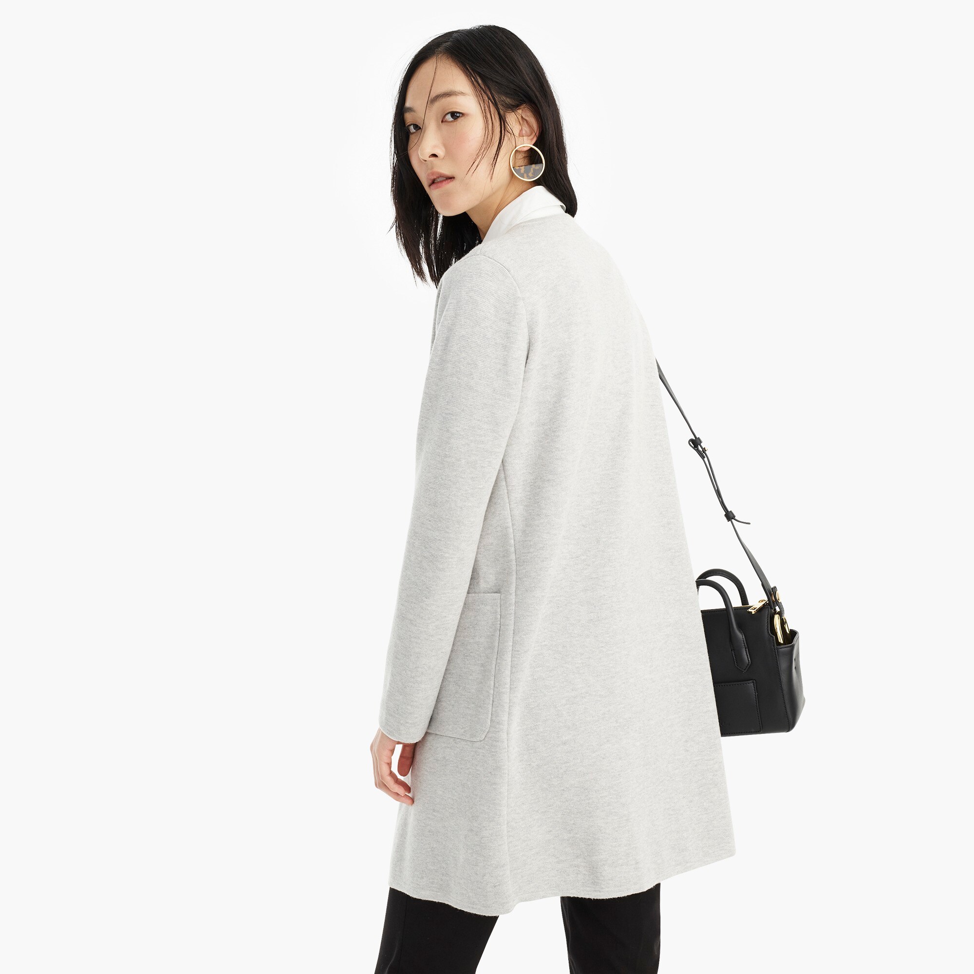 Juliette collarless sweater-blazer